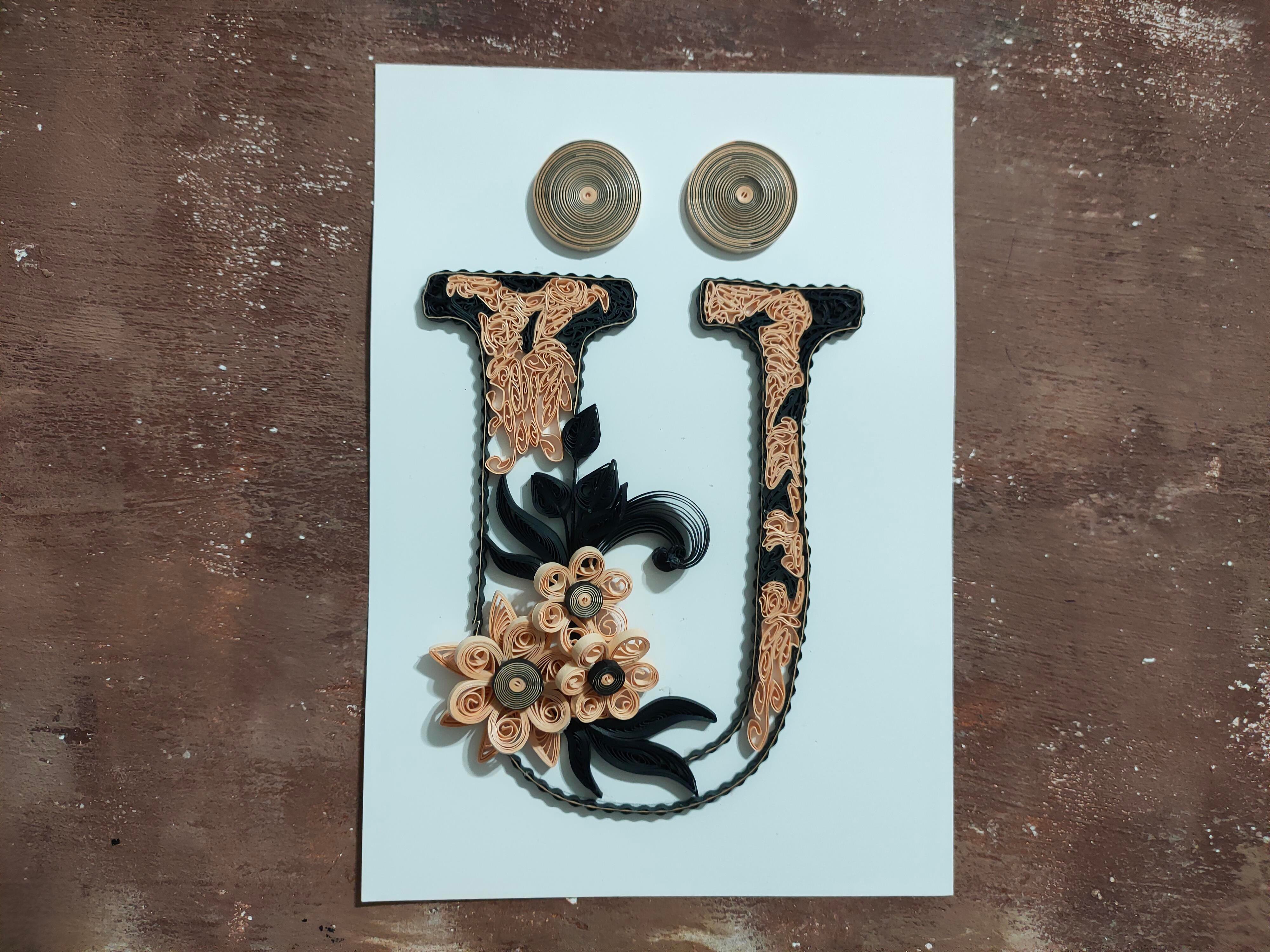 Quilling Ü Harfi VİDEOLU Başlangıç Kiti