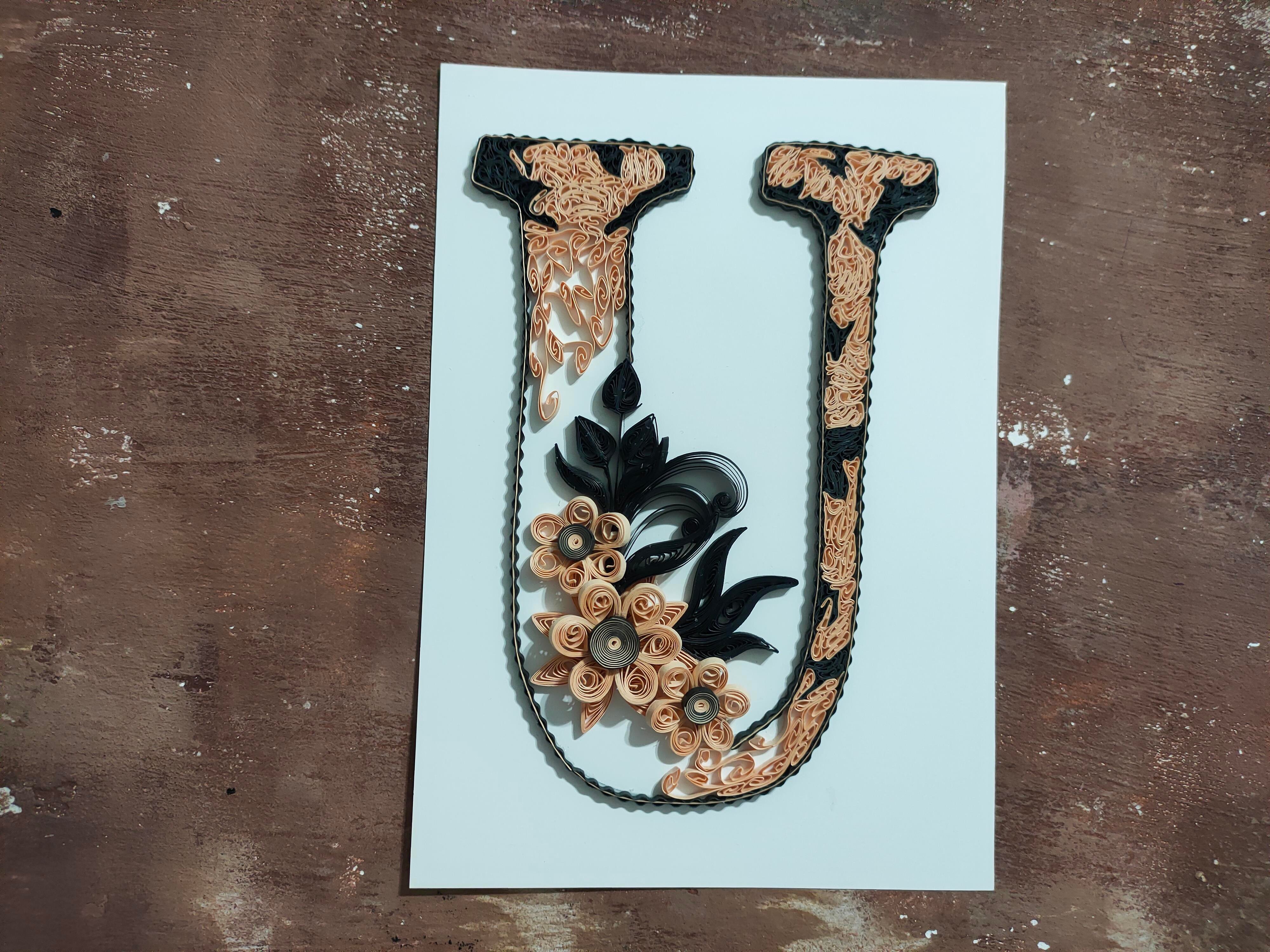 Quilling U Harfi VİDEOLU Başlangıç Kiti