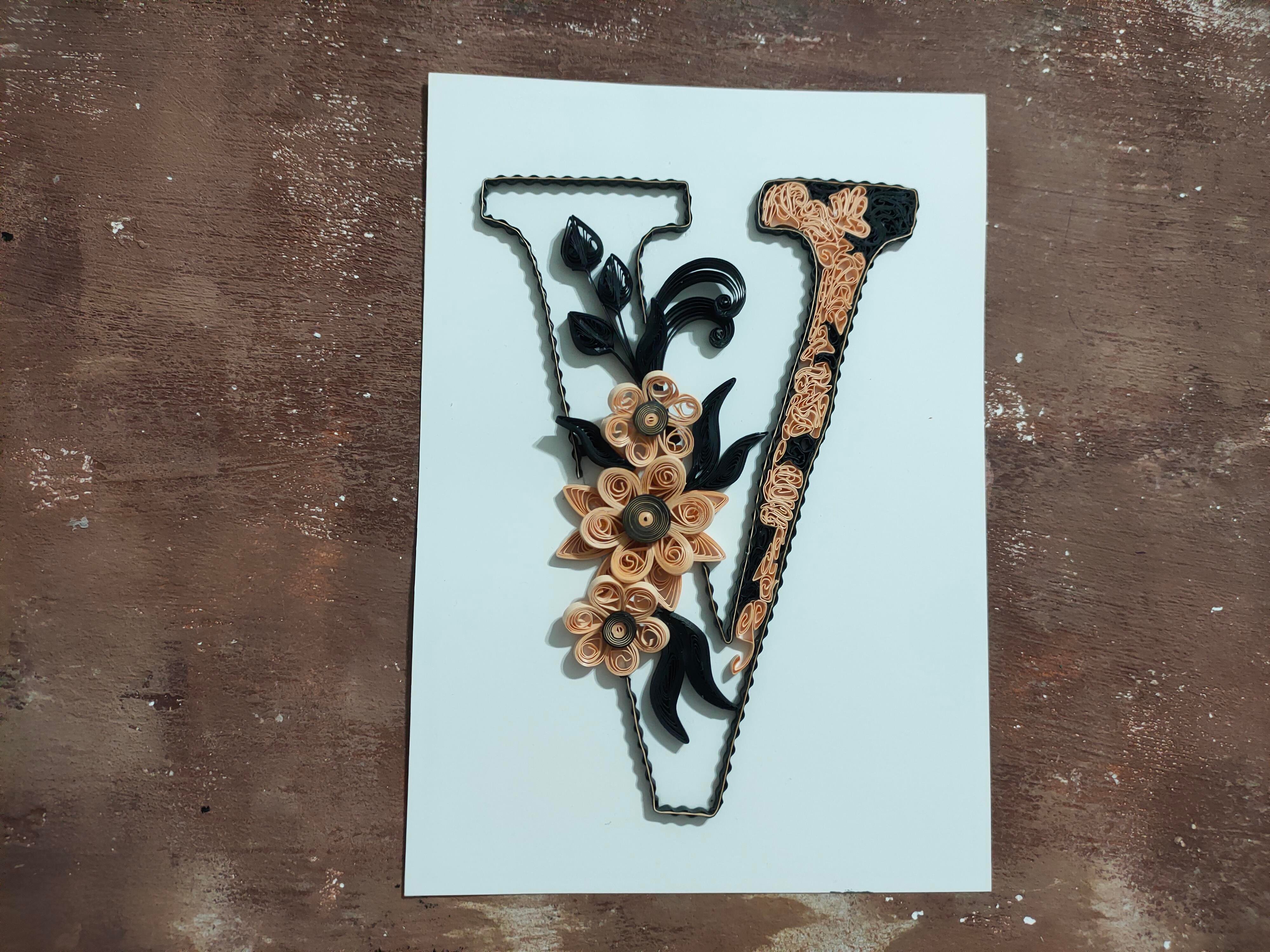 Quilling V Harfi VİDEOLU Başlangıç Kiti