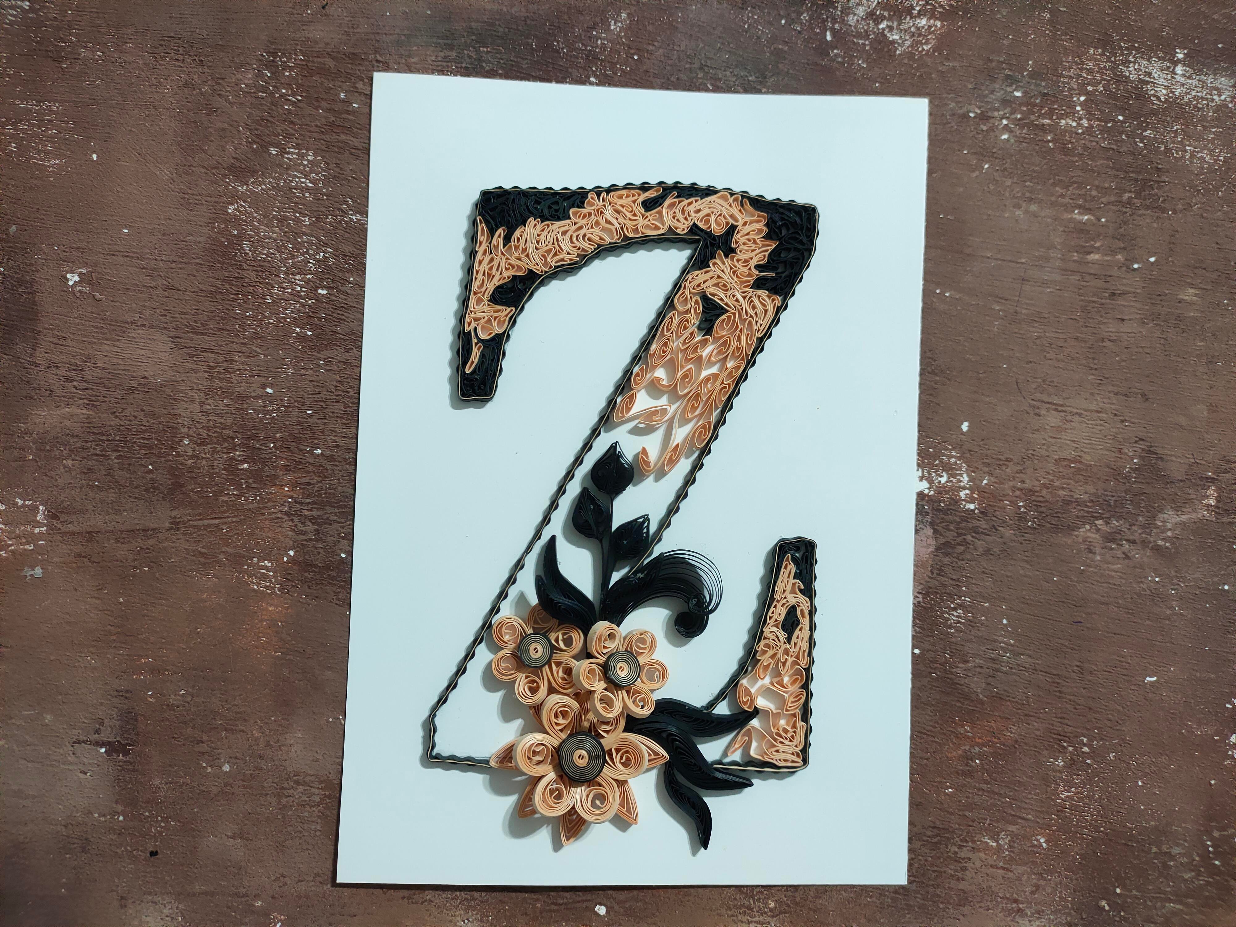 Quilling Z Harfi VİDEOLU Başlangıç Kiti