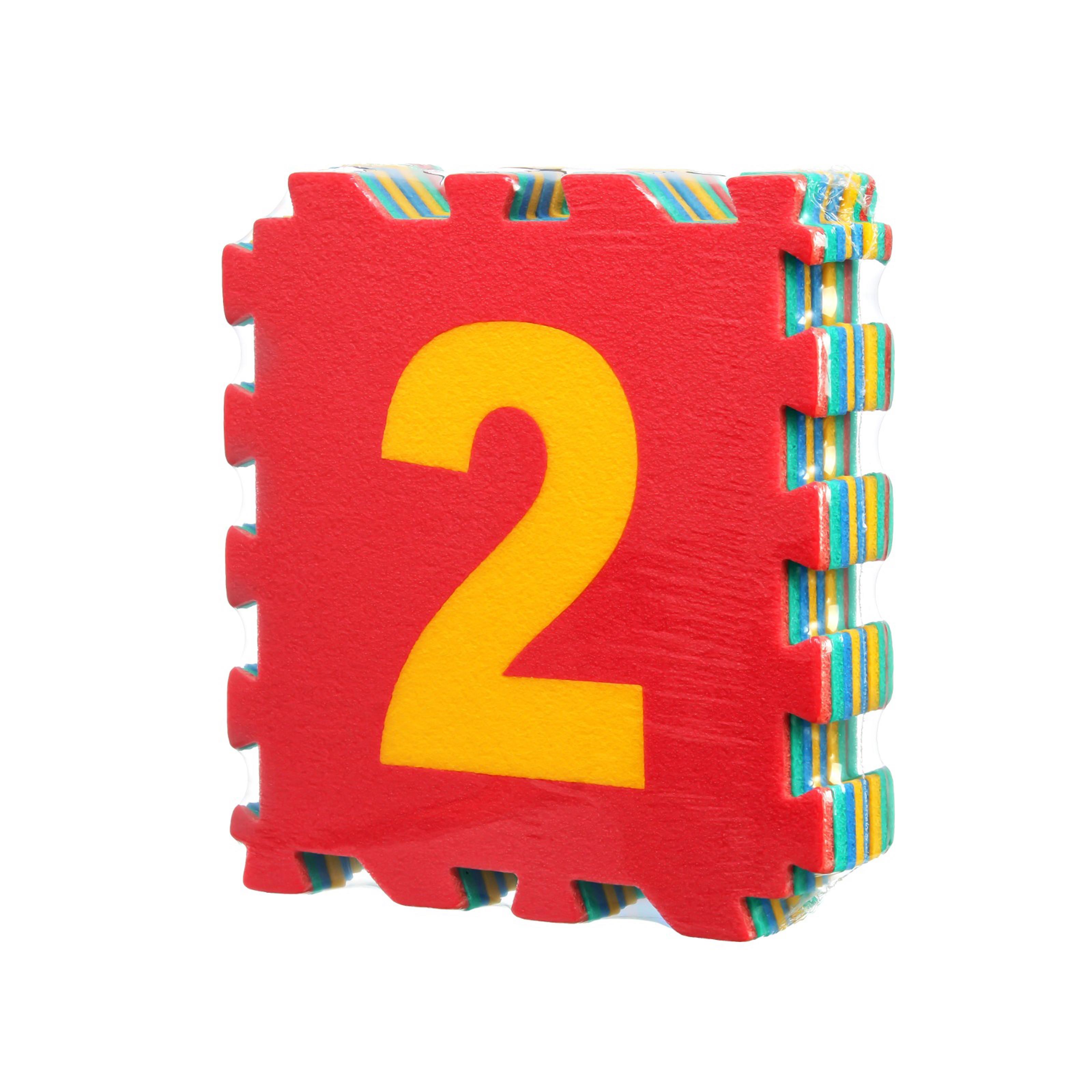 9 Parça Büyük Boy Rakamlı Sayılı Sünger Yapılı Oyun Karosu Yer Matı Puzzle Yapboz