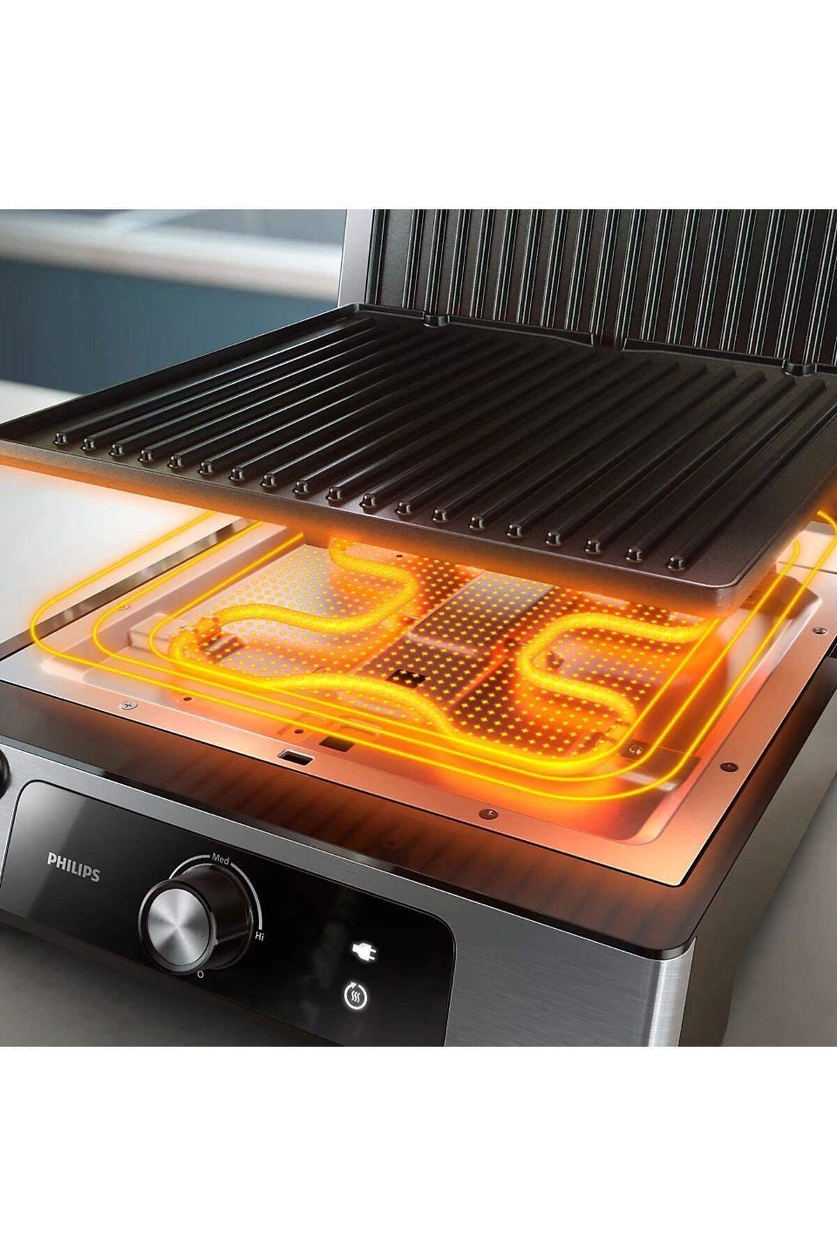 Philips HD6301/90 2200W 5000 Serisi Izgara Ve Tost Makinesi