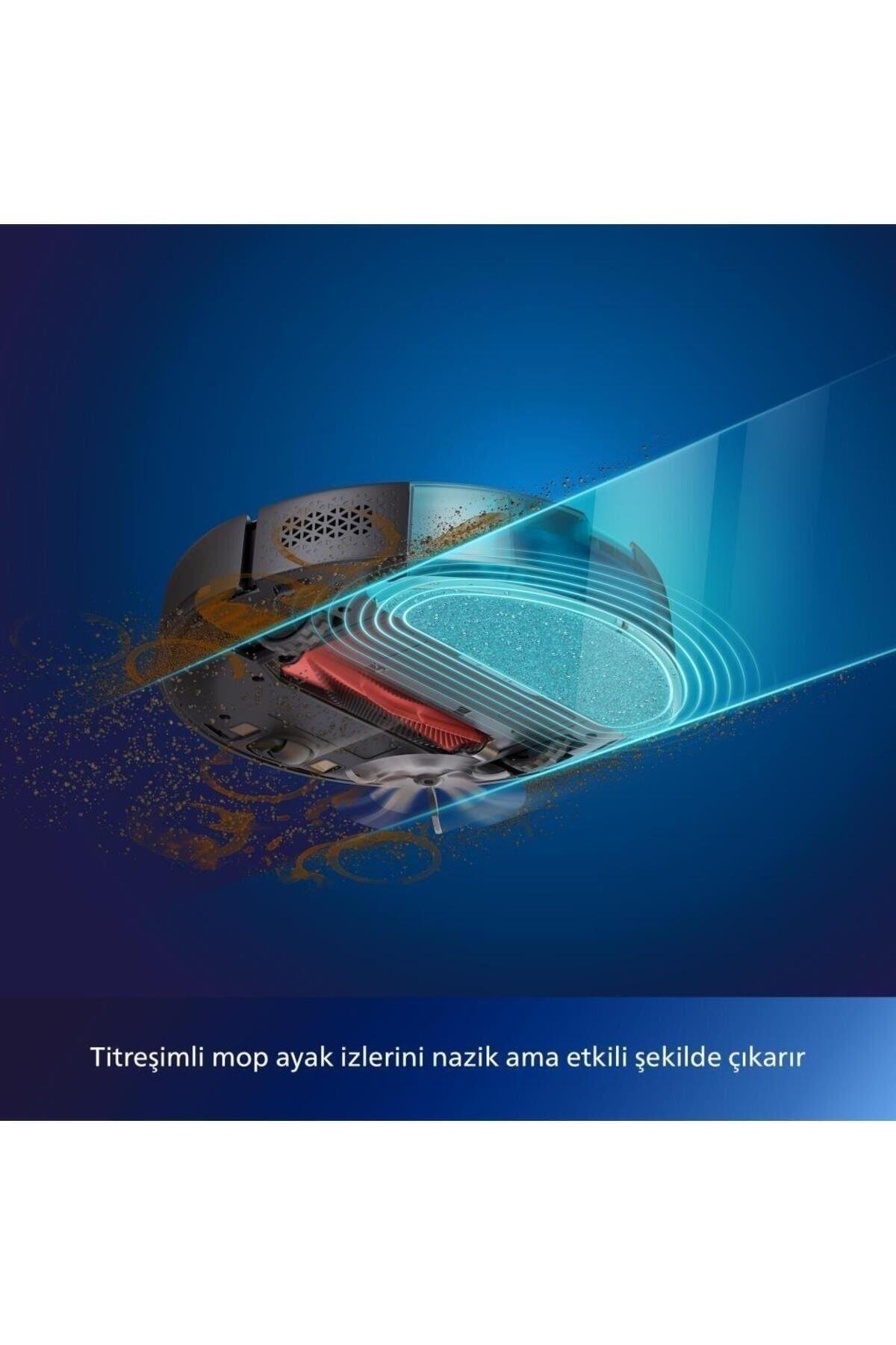 Philips XU7000/01 HomeRun 7000 Serisi Aqua Siyah Gold Akıllı Robot Süpürge