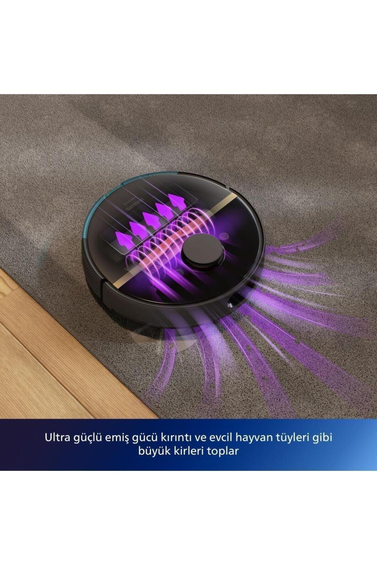 Philips XU7000/01 HomeRun 7000 Serisi Aqua Siyah Gold Akıllı Robot Süpürge