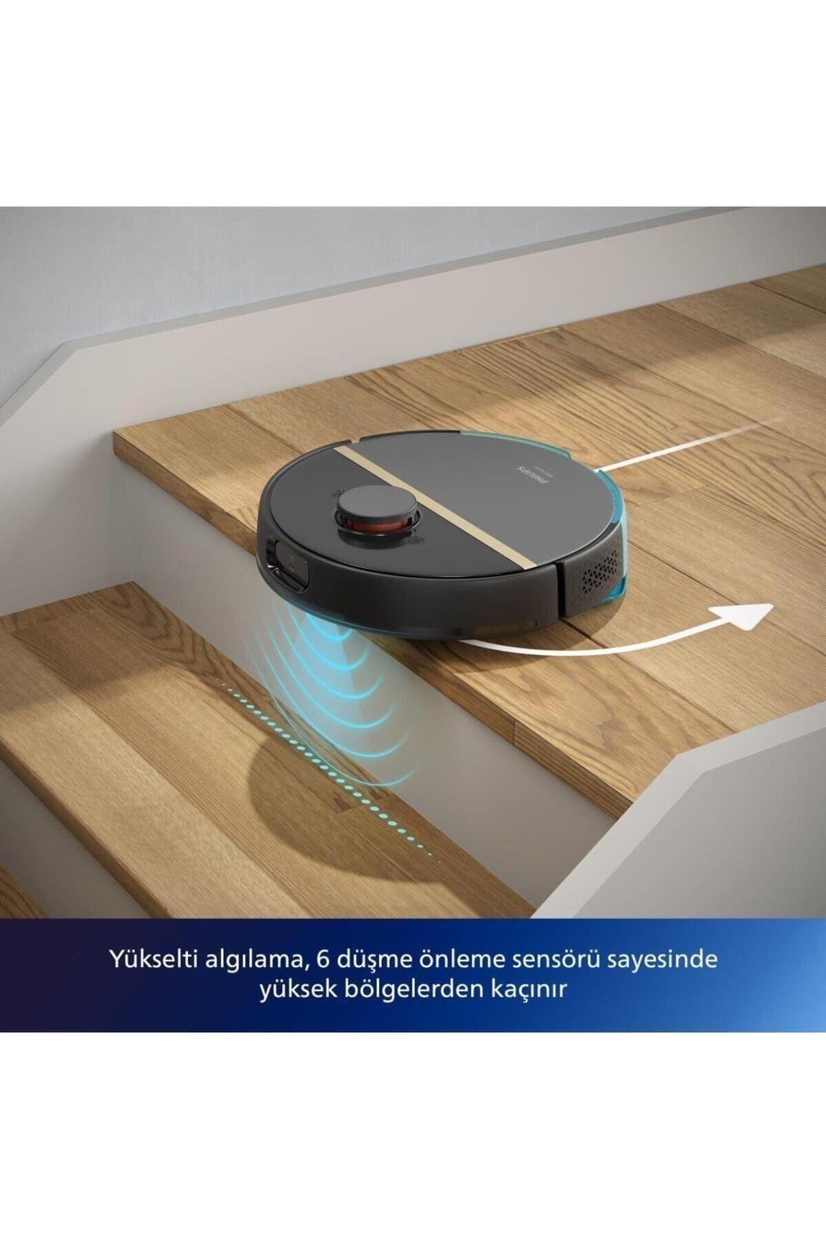 Philips XU7000/01 HomeRun 7000 Serisi Aqua Siyah Gold Akıllı Robot Süpürge