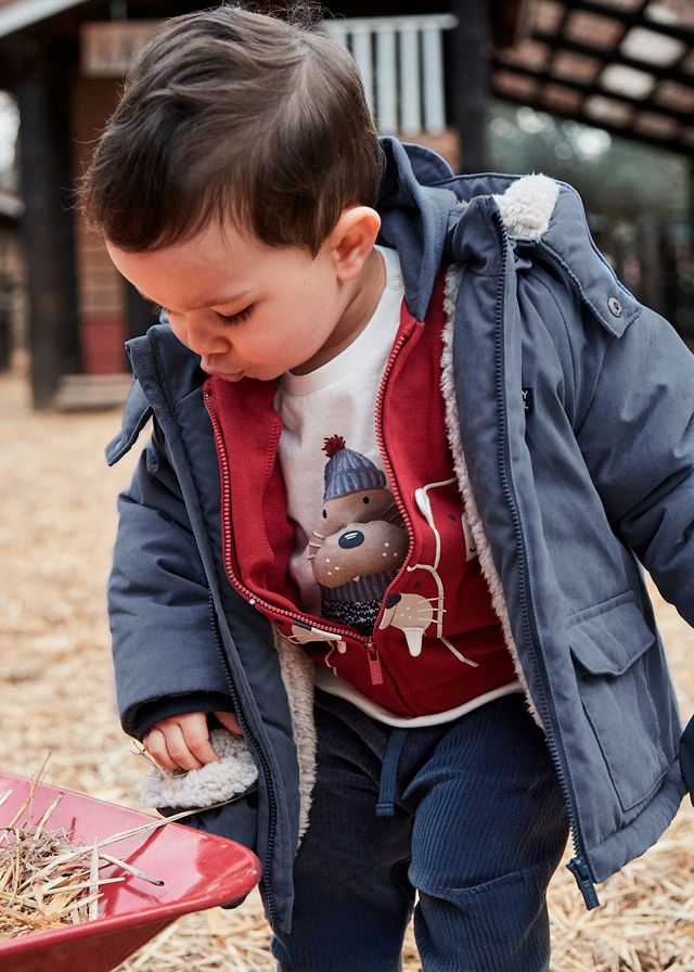 Mayoral Erkek Bebek Eldivenli Kapüşonlu Mont