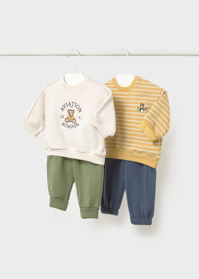 Mayoral Erkek Bebek Örme Set (4'lü) Kahverengi