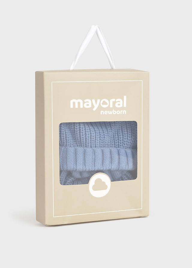Mayoral Yenidoğan Erkek Eldiven Şapka Takım