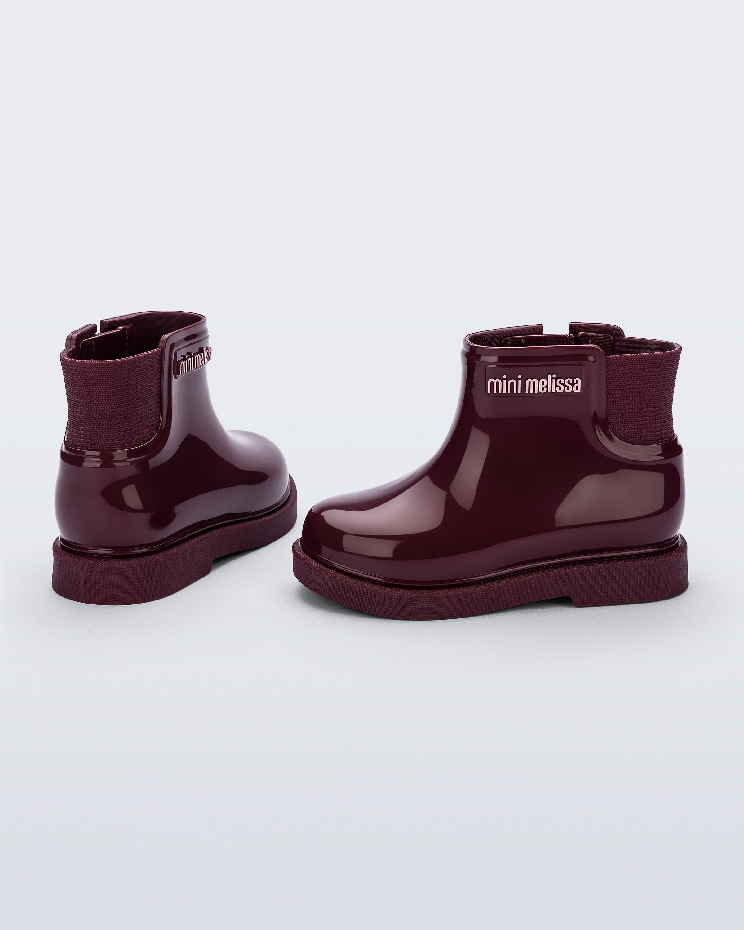 Mini Melissa Chelsea Boot II Kız Çocuk Bordo Yağmur Botu