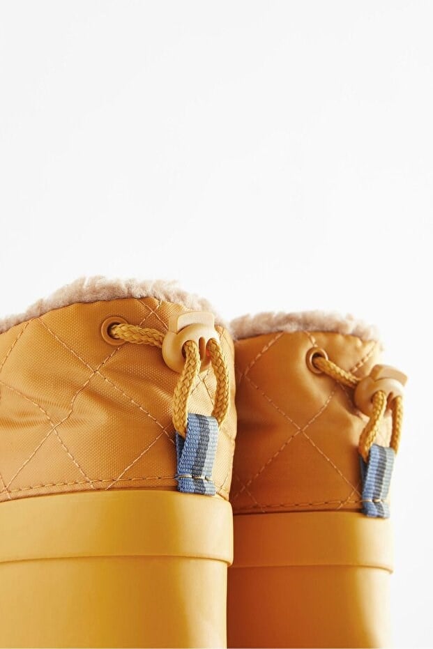 Next Baby  Sarı Kaplan Su Geçirmez Unisex Çocuk Çizme