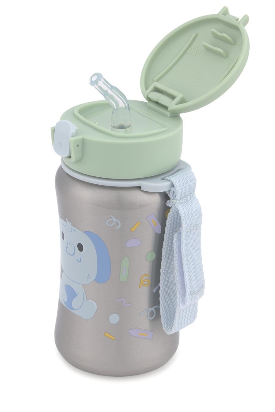 Skip Hop  Besties Squad Pipetli Paslanmaz Çelik Suluk - Fil