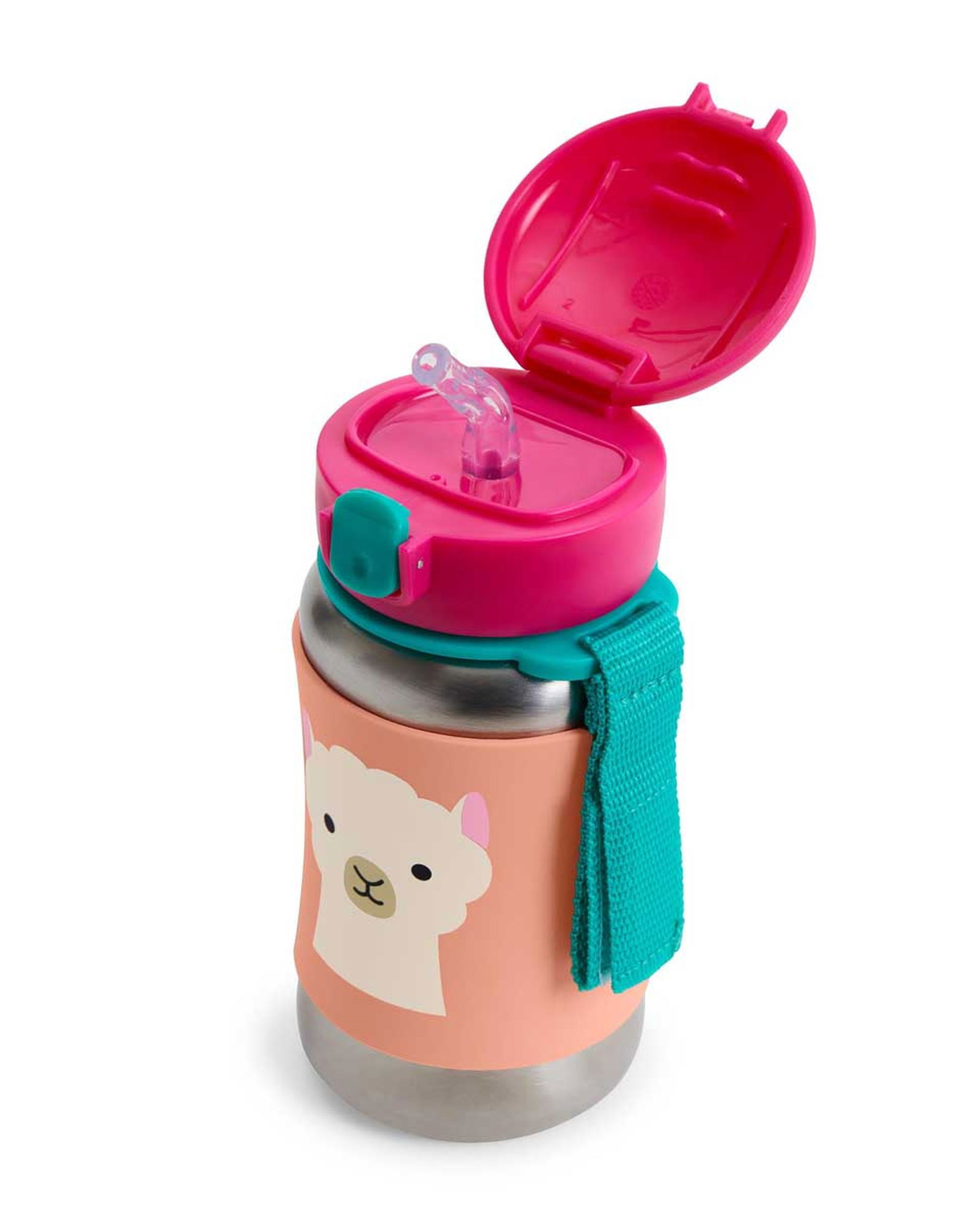 Skip Hop Zoo Paslanmaz Çelik Pipetli Suluk Lama