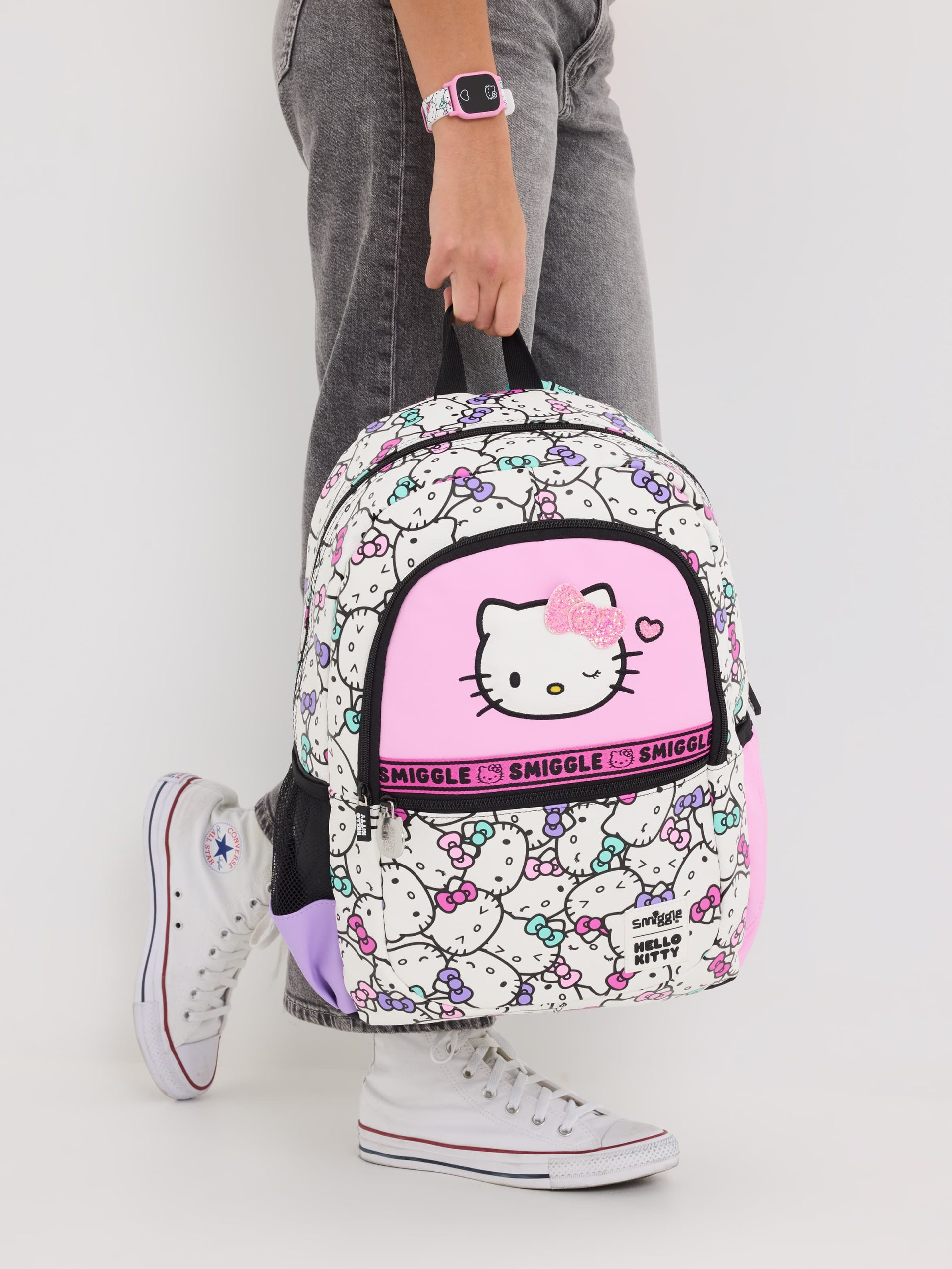 Smiggle - Hello Kitty Klasik Okul - Sırt Çantası