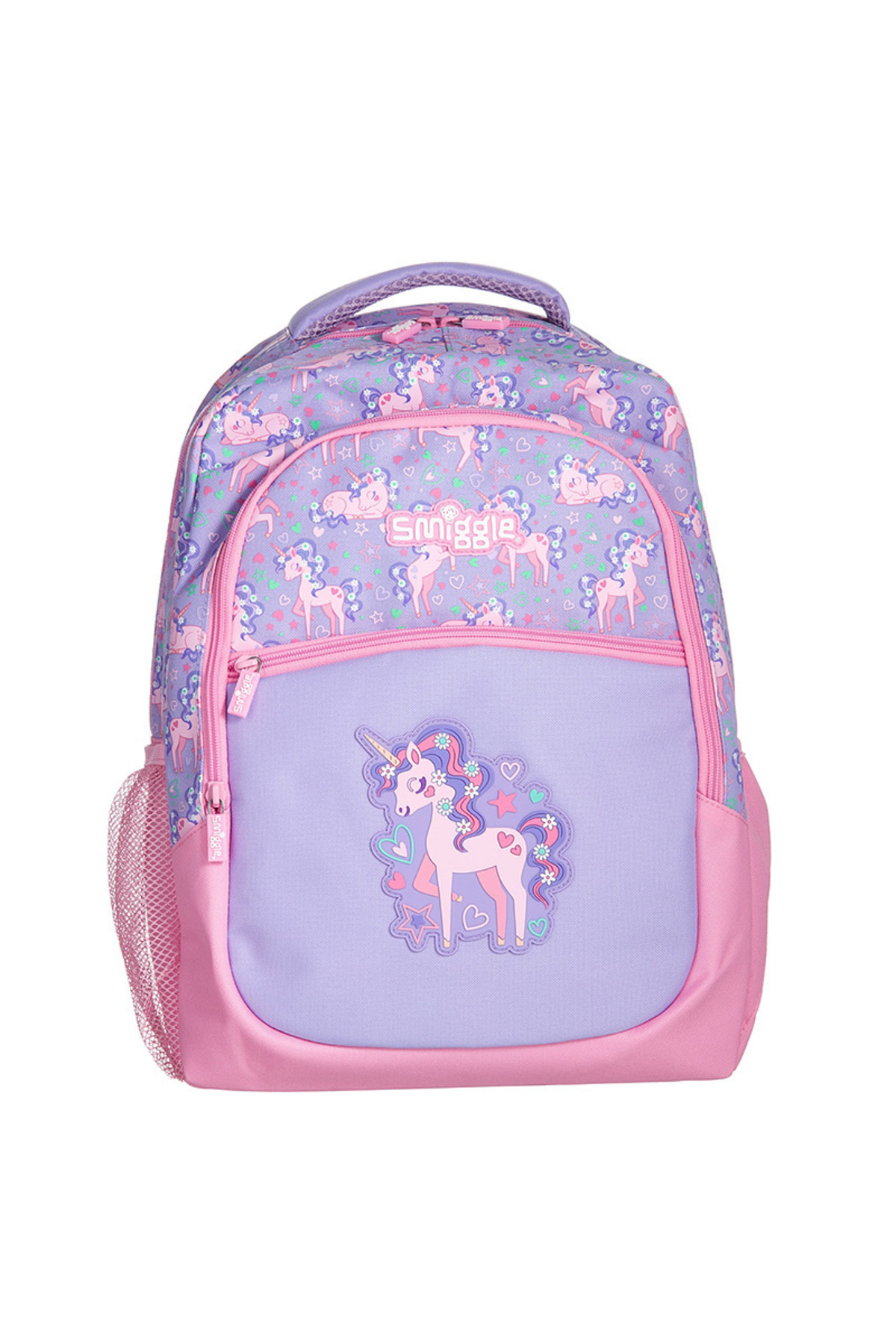 Smiggle - Mor Kıvırcık Unicorn Okul - Sırt Çantası