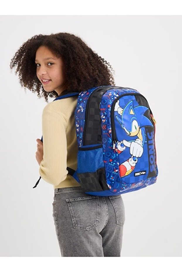 Smiggle - Sonic Serisi Classic Okul - Sırt Çantası