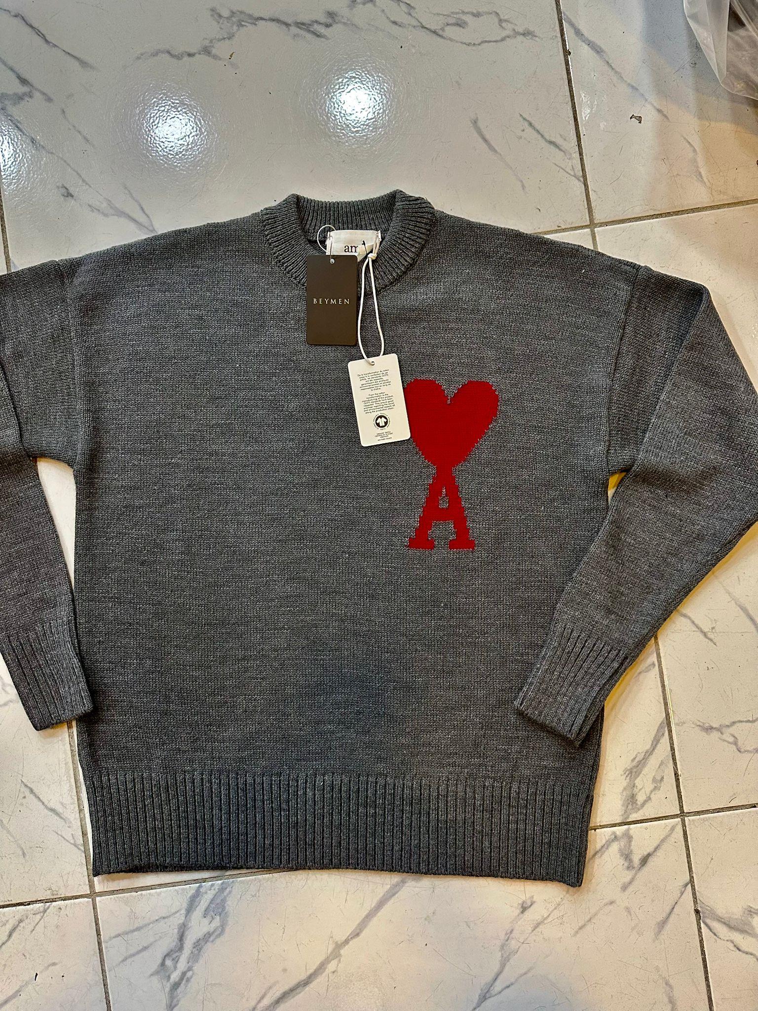 Ami Paris Gri Kazak