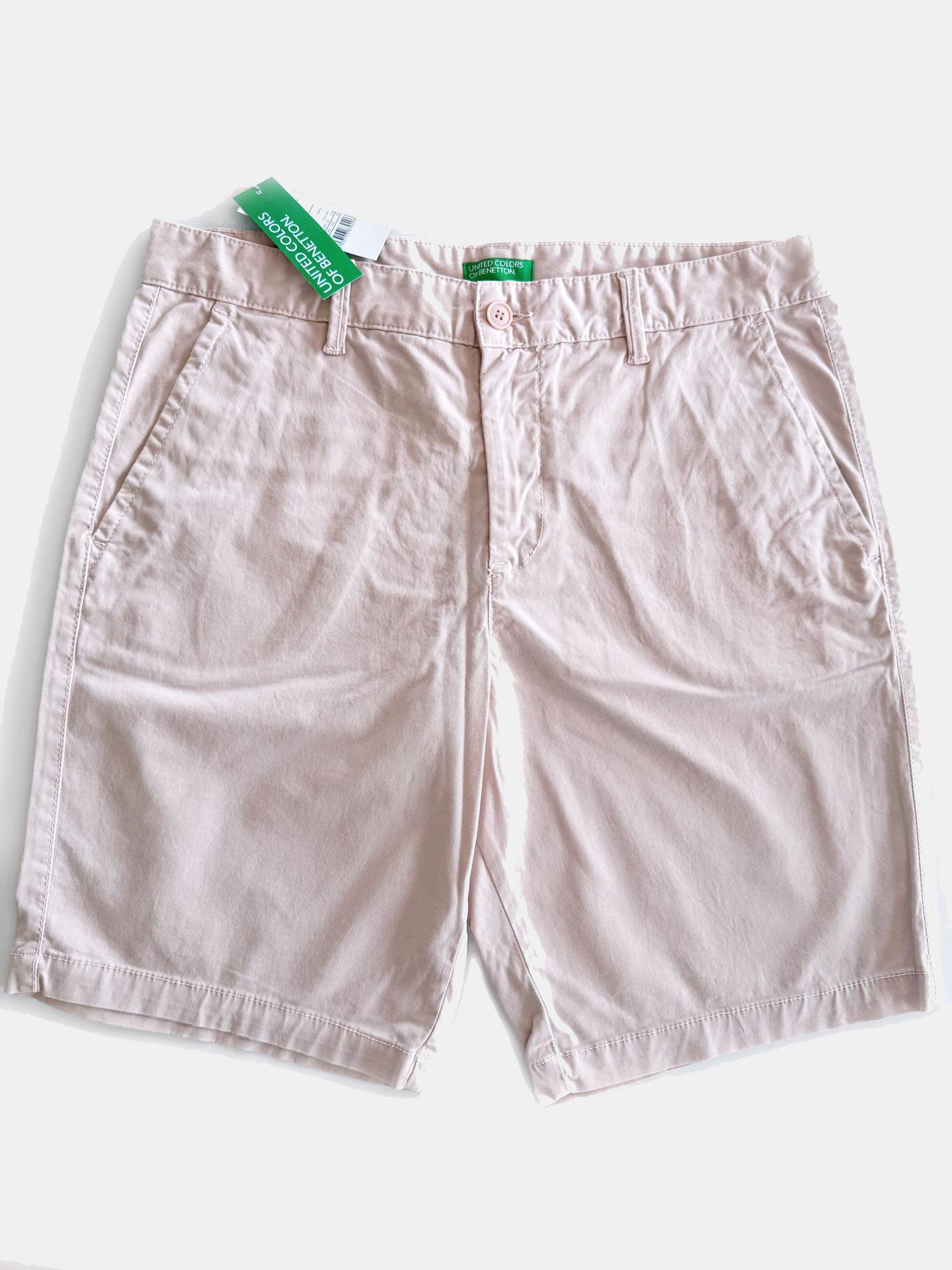 Benetton Pudra Erkek Chino Pantolon Şort
