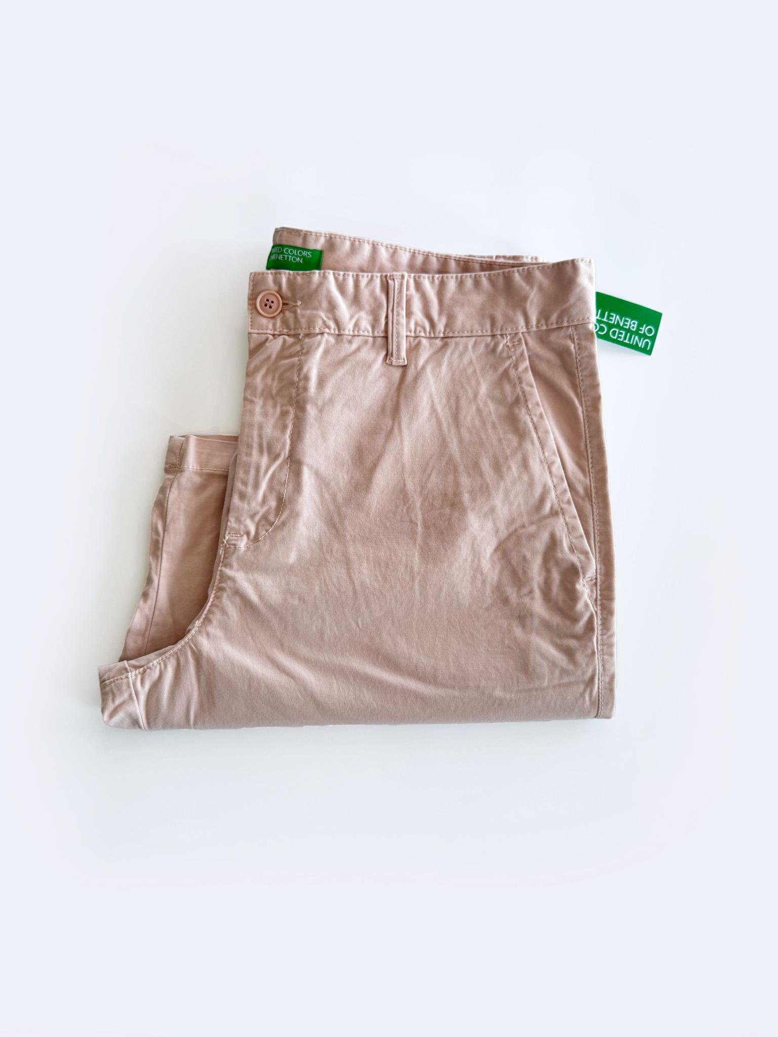 Benetton Pudra Erkek Chino Pantolon Şort