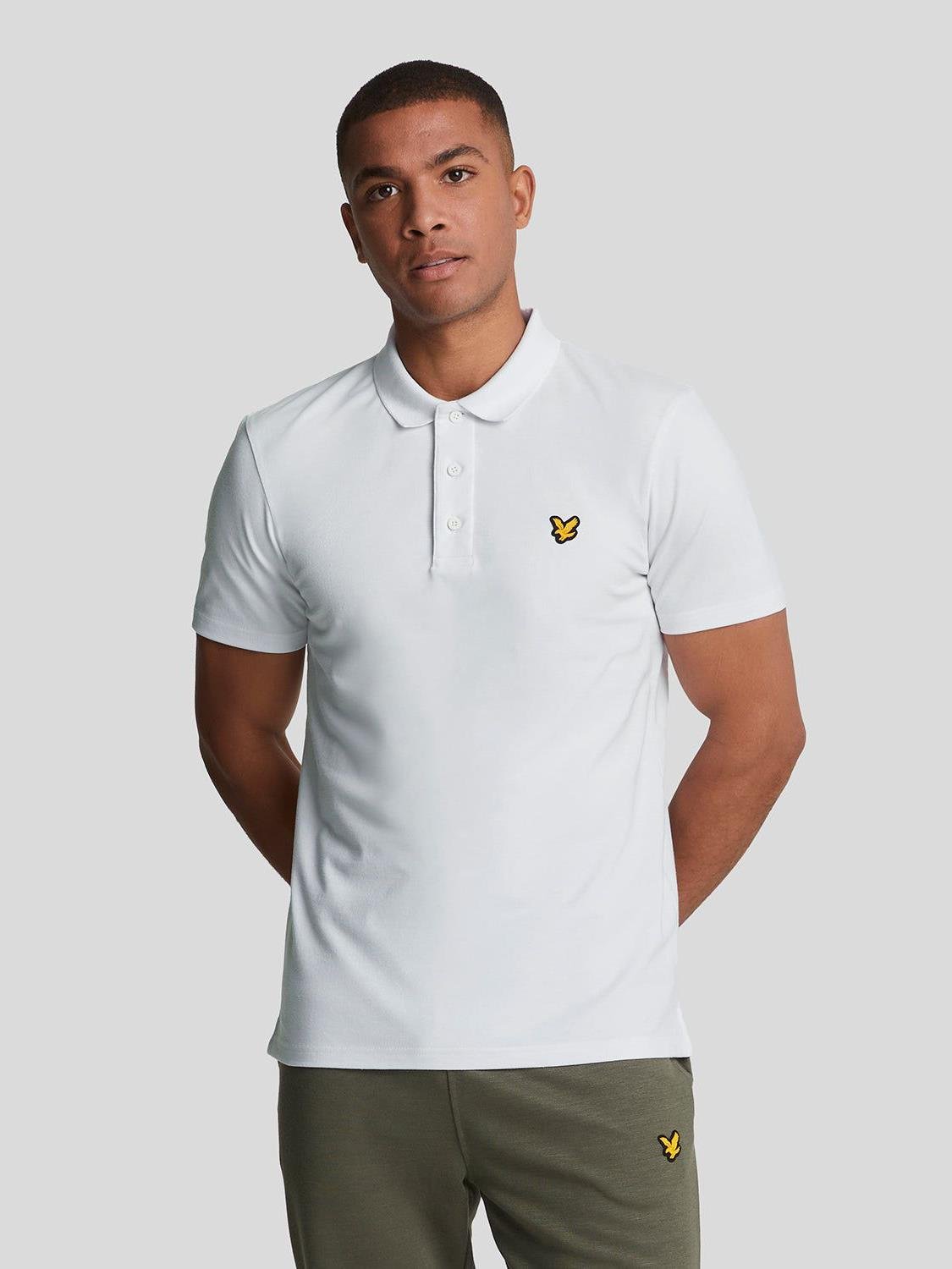 LYLE SCOTT Erkek Beyaz Polo Yaka Tshirt