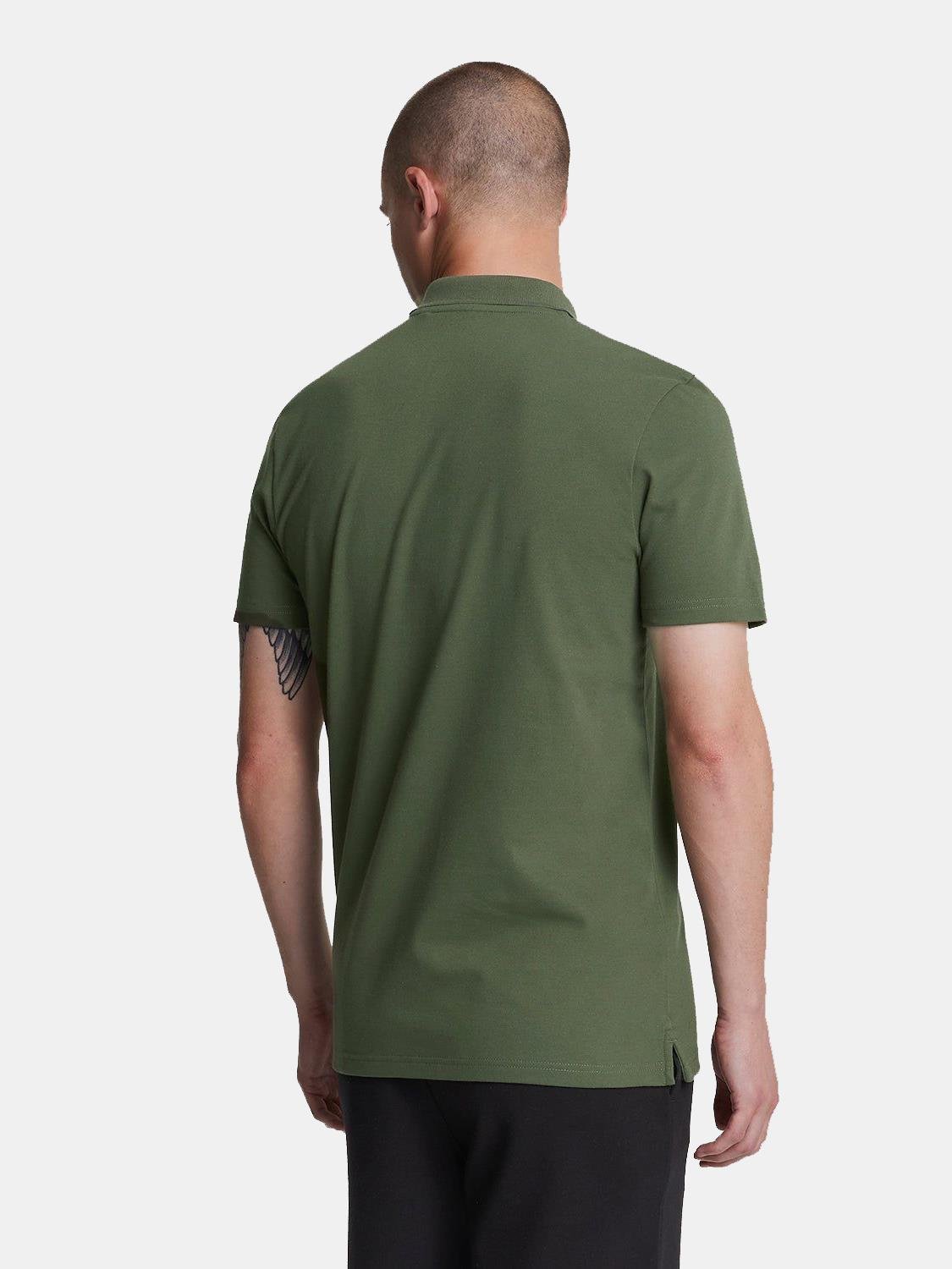 LYLE SCOTT Erkek Haki Yeşil Polo Yaka Tshirt