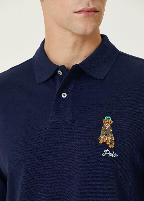 RLP Bear Nakışlı Erkek Polo Yaka Tişört