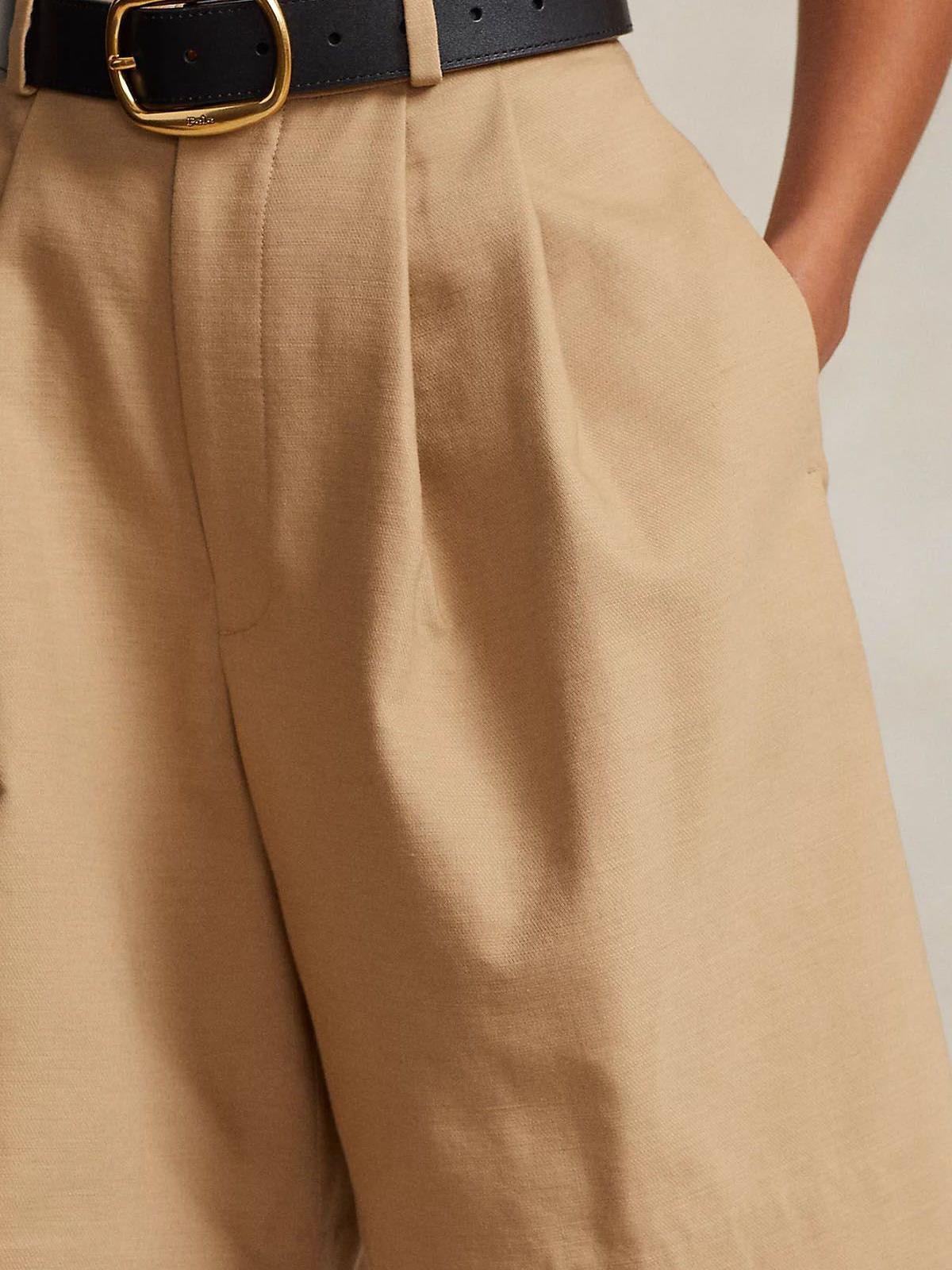 RLP Keten Şort camel renk