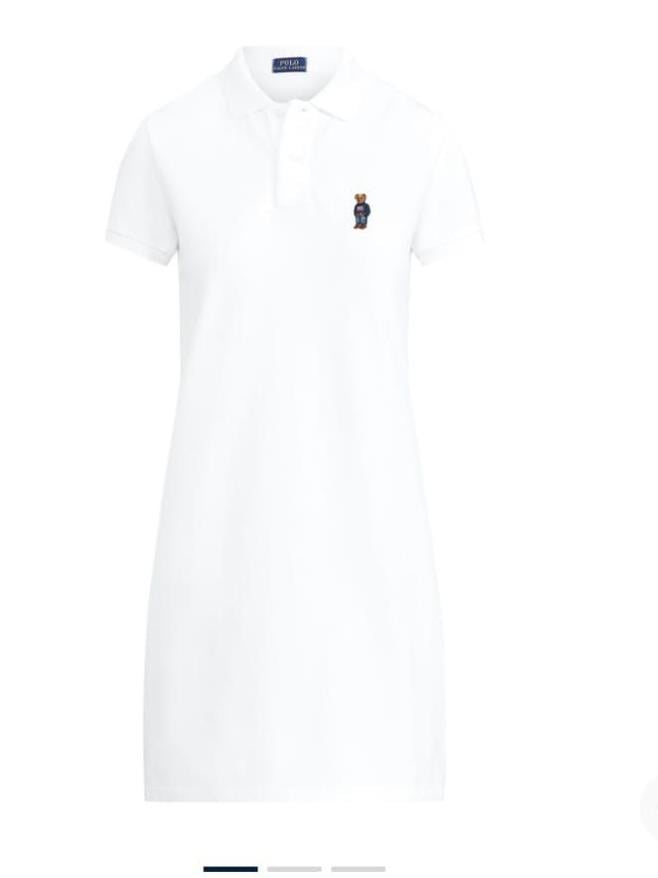 RLP Polo Yaka Beyaz Elbise