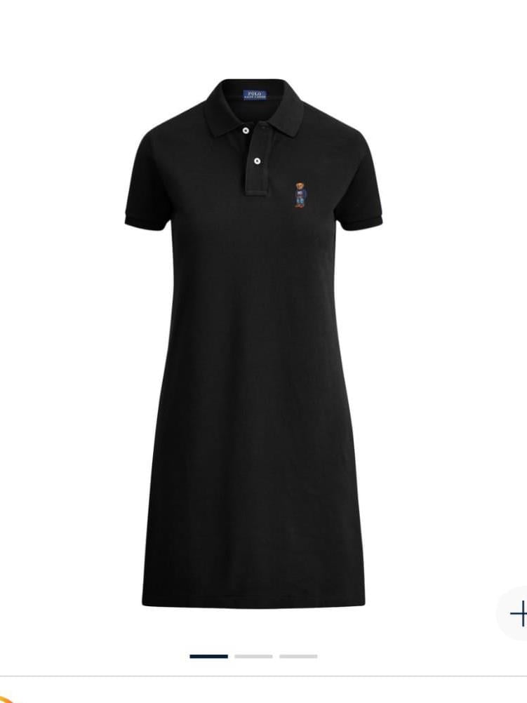 RLP Polo Yaka Siyah Elbise