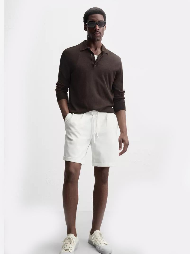 ZRA Ekru Bermuda Şort