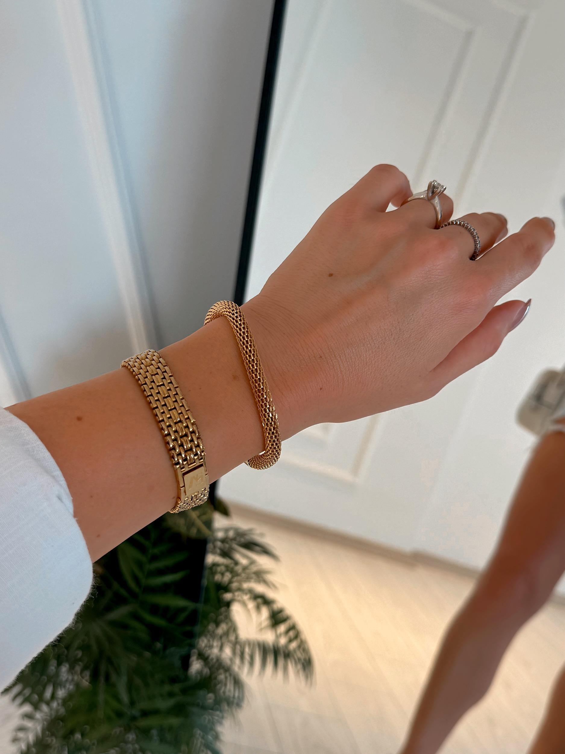 Çelik Hasır Model Bileklik - GoldBileklikAura