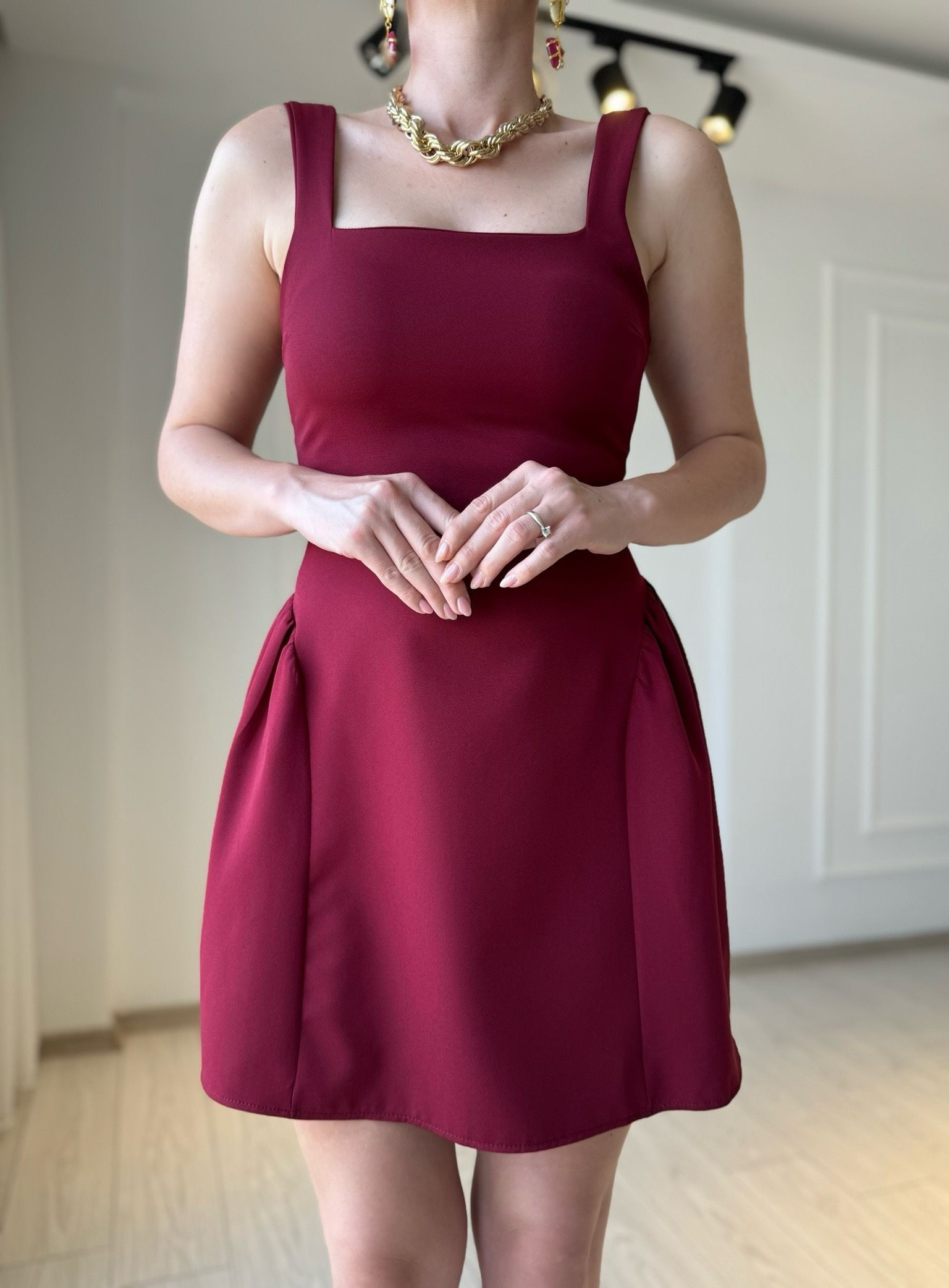ELBİSEDiana Prenses Model Elbise - Bordo