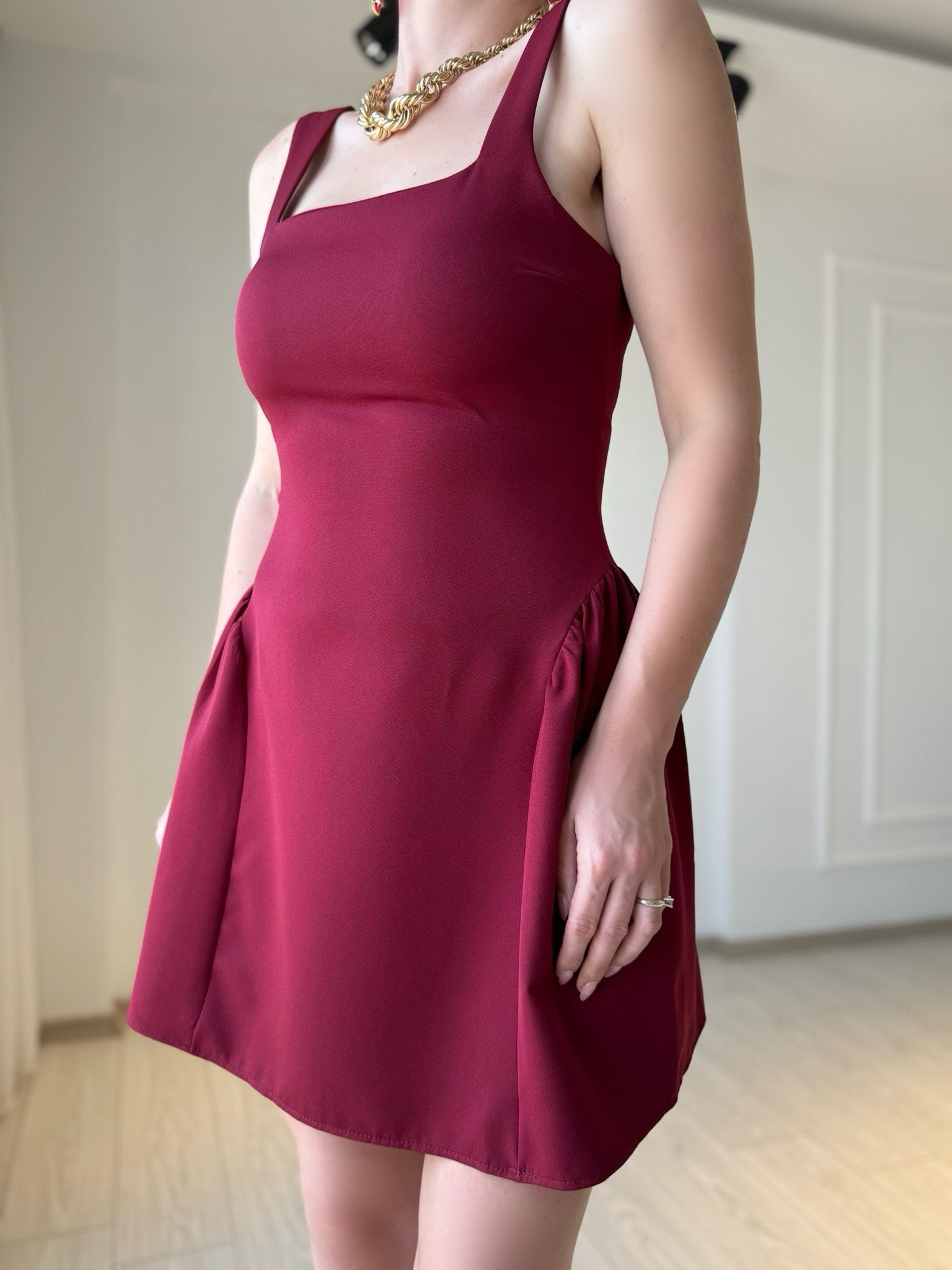 ELBİSEDiana Prenses Model Elbise - Bordo