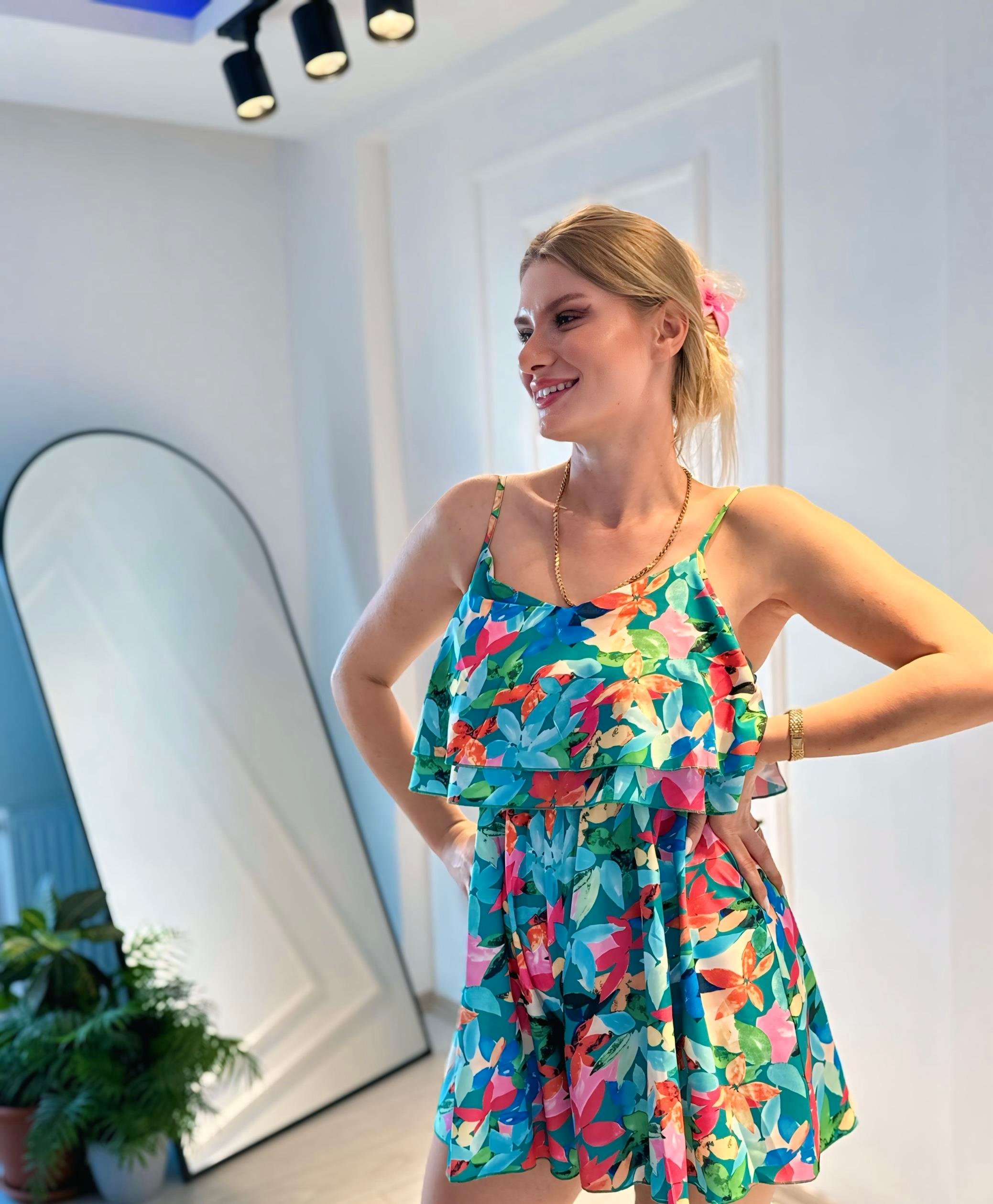Flora İp Askılı TulumTULUMAura