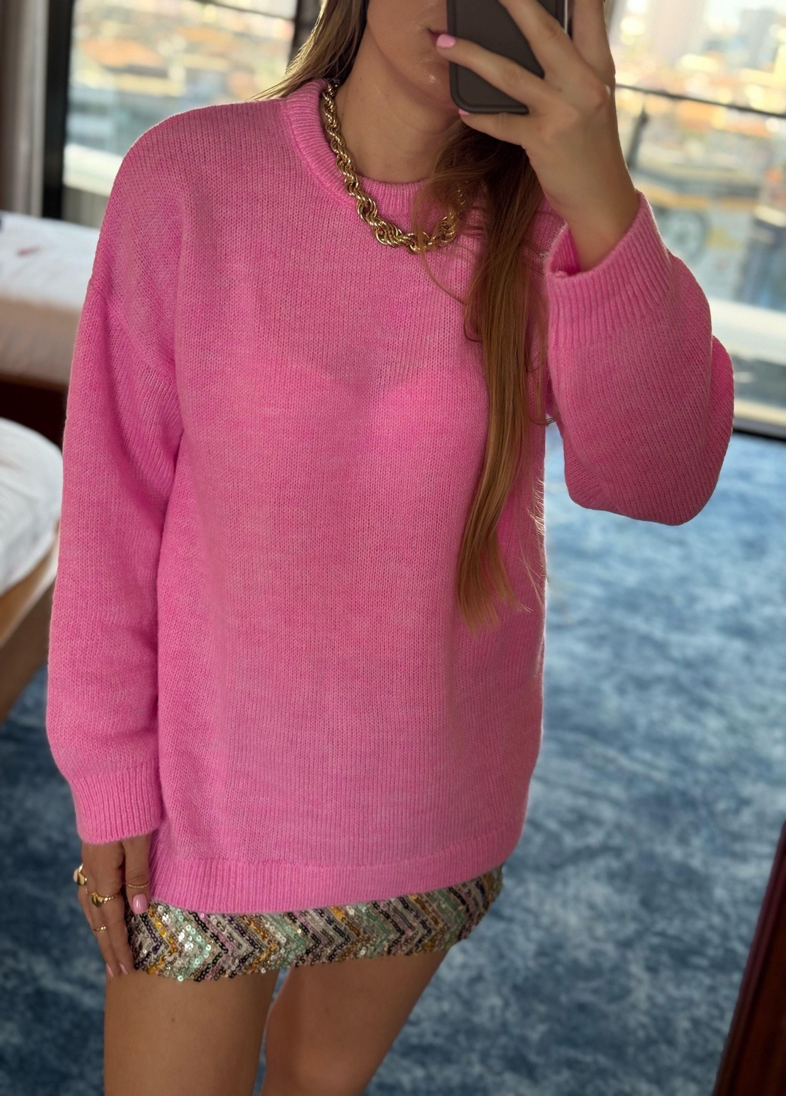 Kazak & HırkaPembe Sidney Oversize Triko Kazak