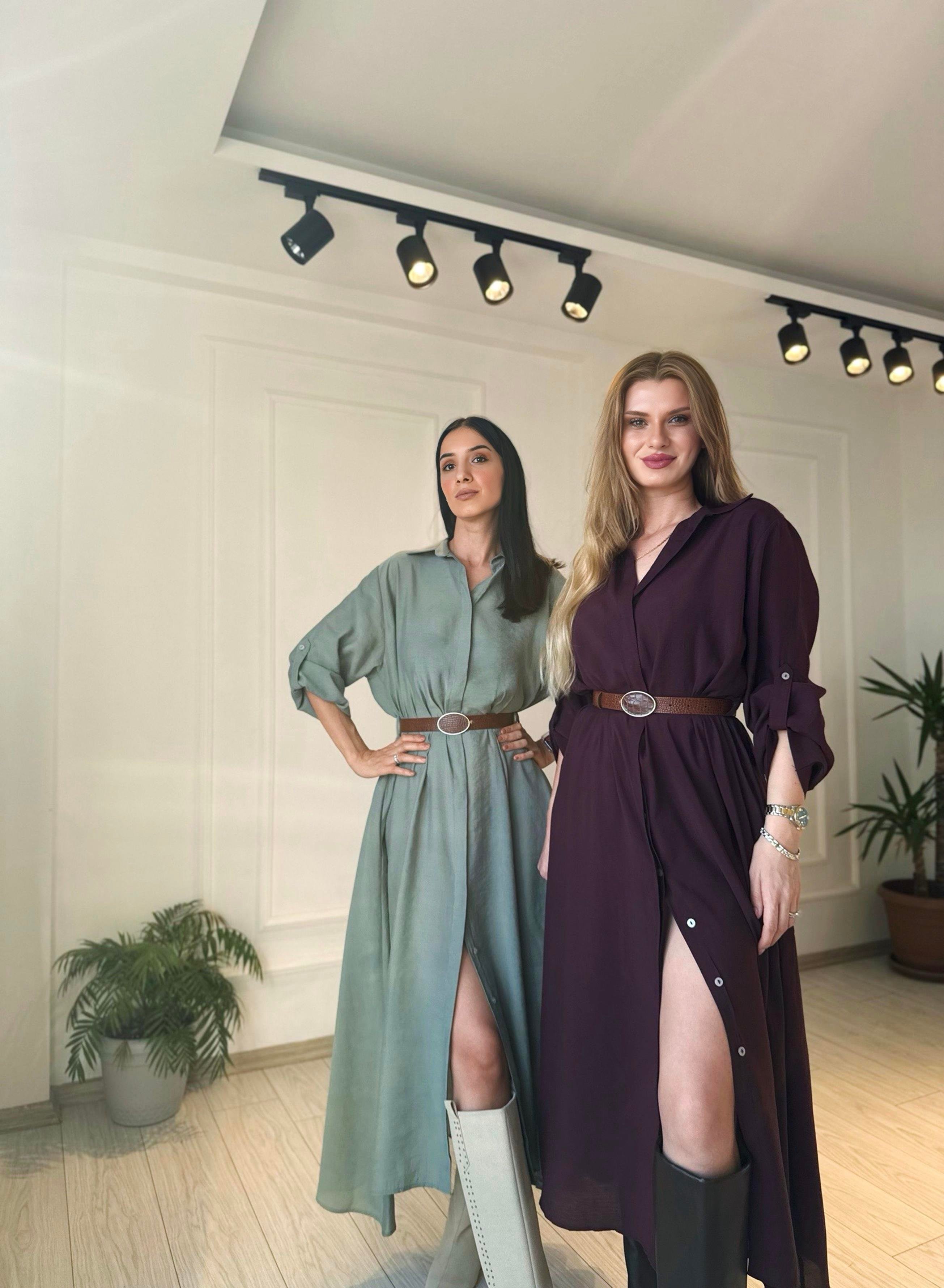Kemer Detaylı Modal Gömlek Elbise - Çağla YeşiliELBİSEAURA STORE | Kadın Giyim ve Modanın Güvenilir AdresiELBİSEKemer Detaylı Modal Gömlek Elbise - Çağla Yeşili