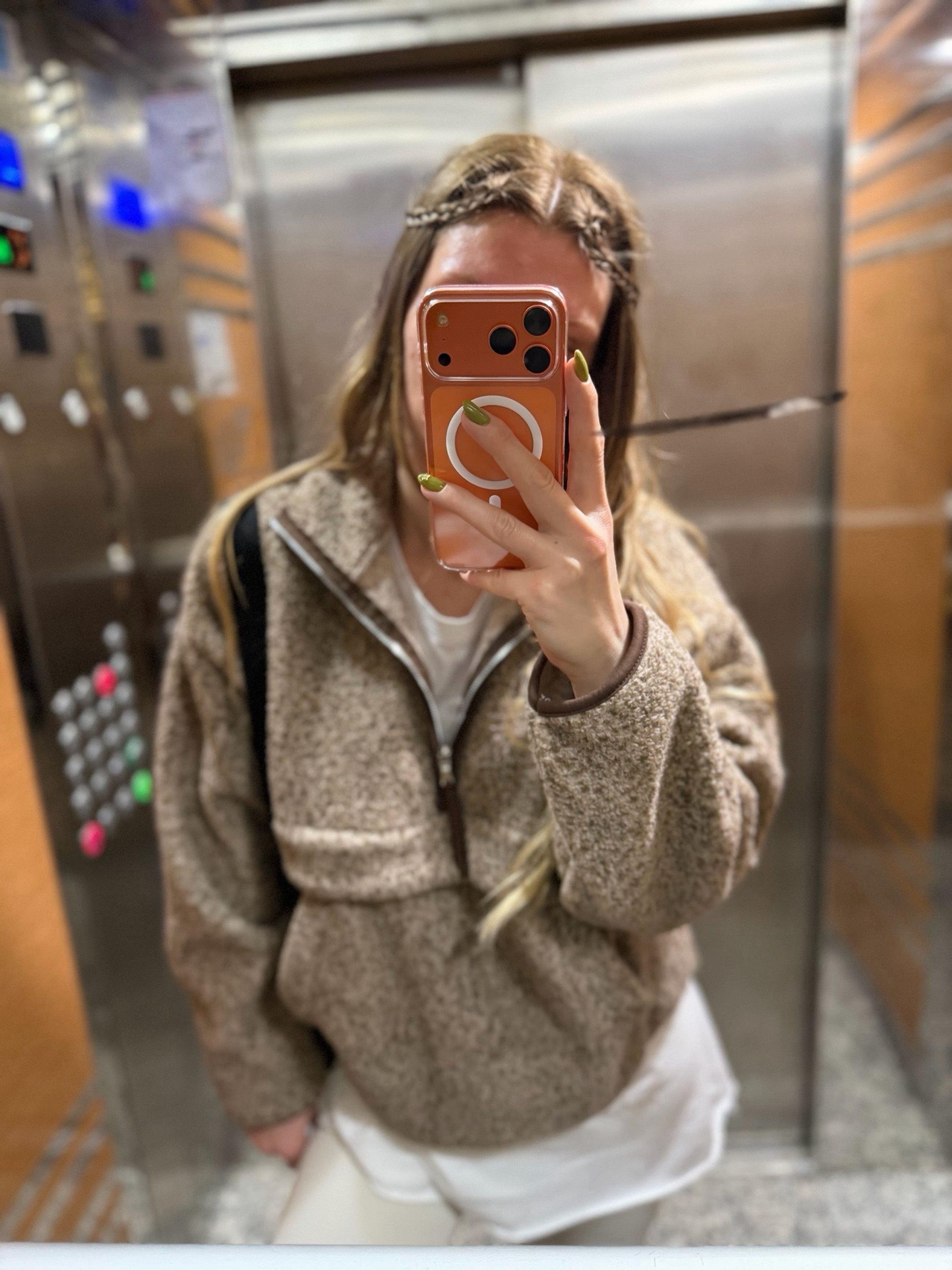 SweatshirtMocha Teddy Fermuarlı Sweatshirt