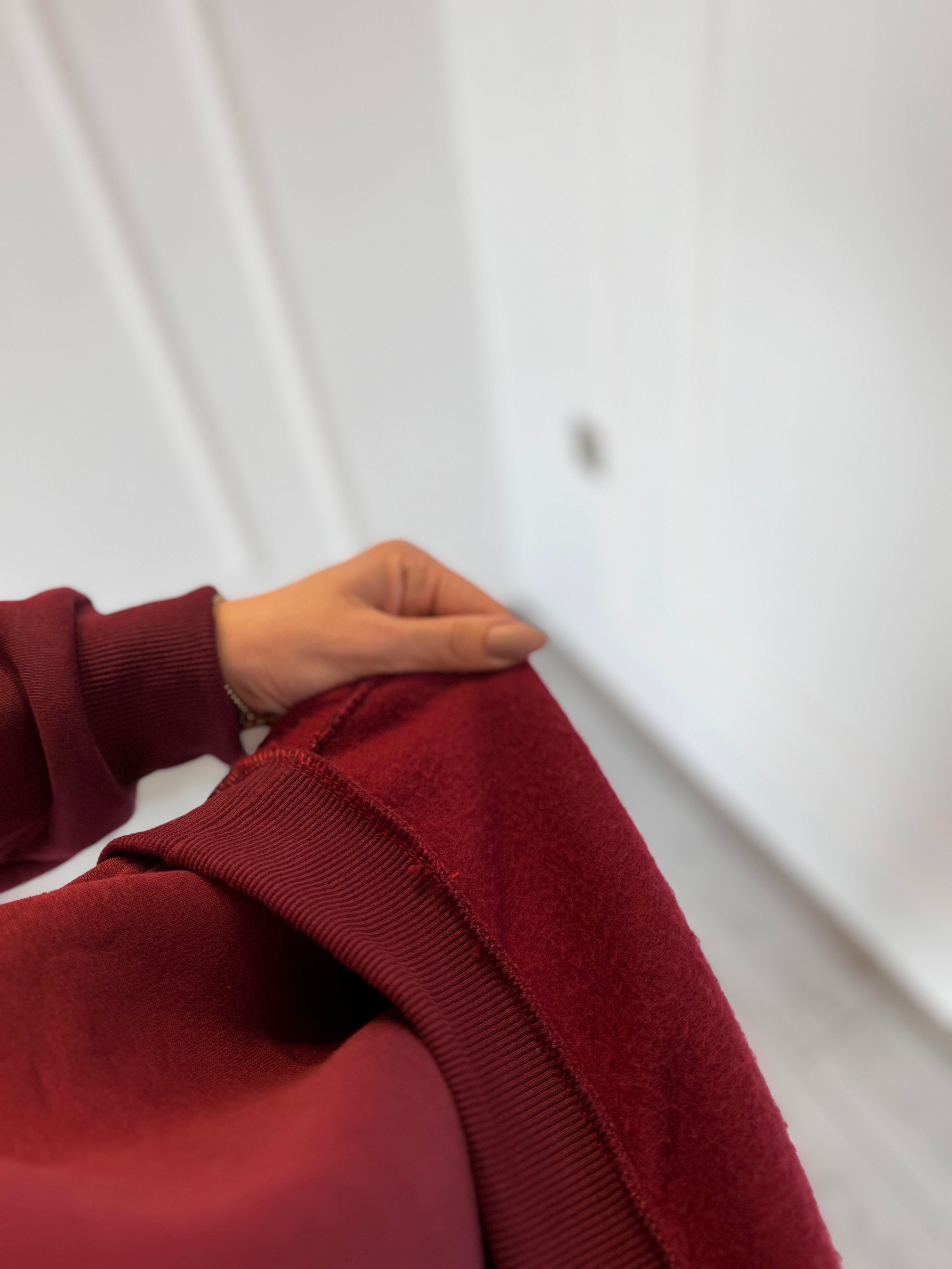 TAKIM3 İplik Basic Jogger Sweat Takım - Bordo