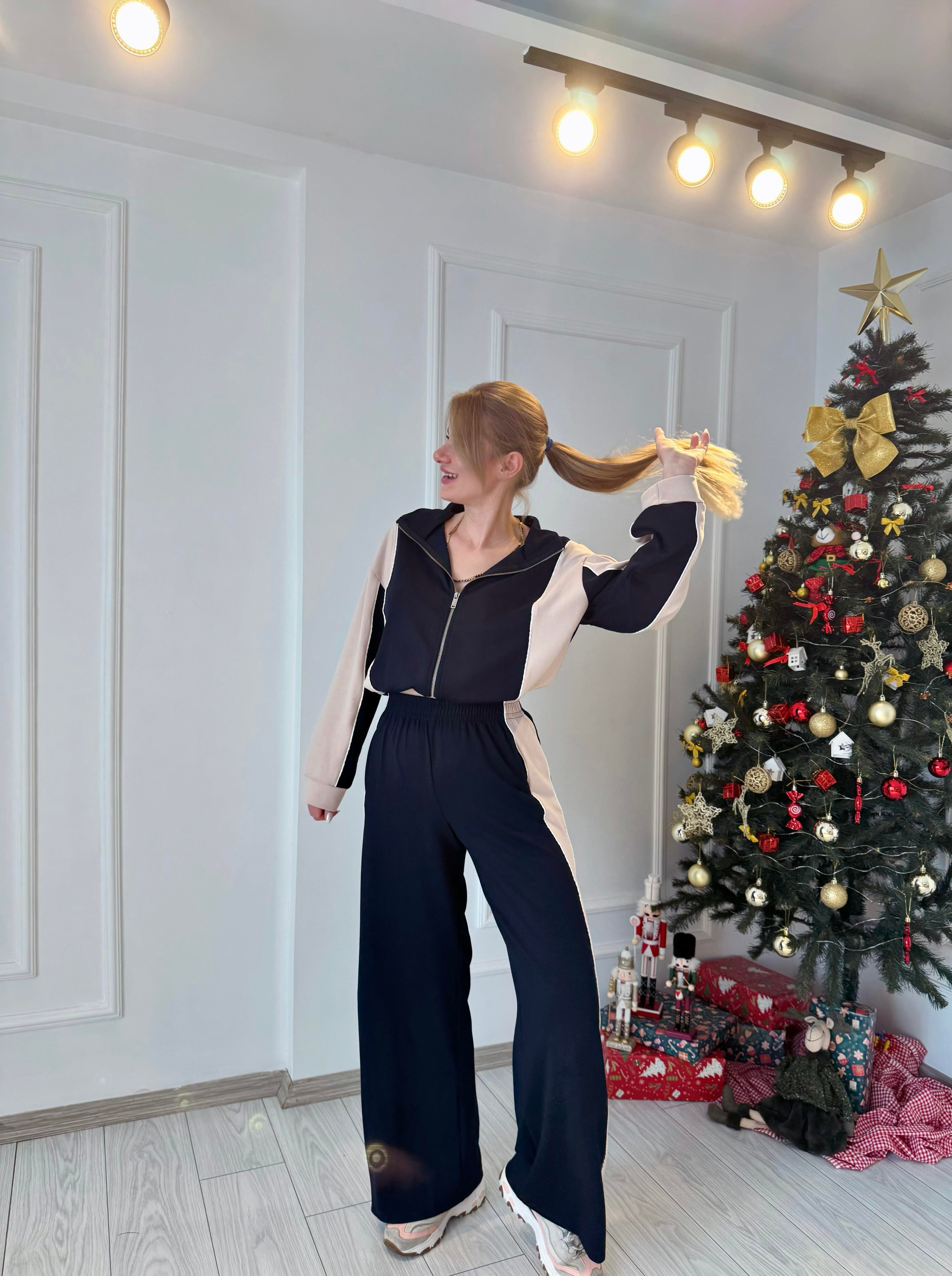 TAKIMLacivert Bej Biyeli Marka Model Modal Takım