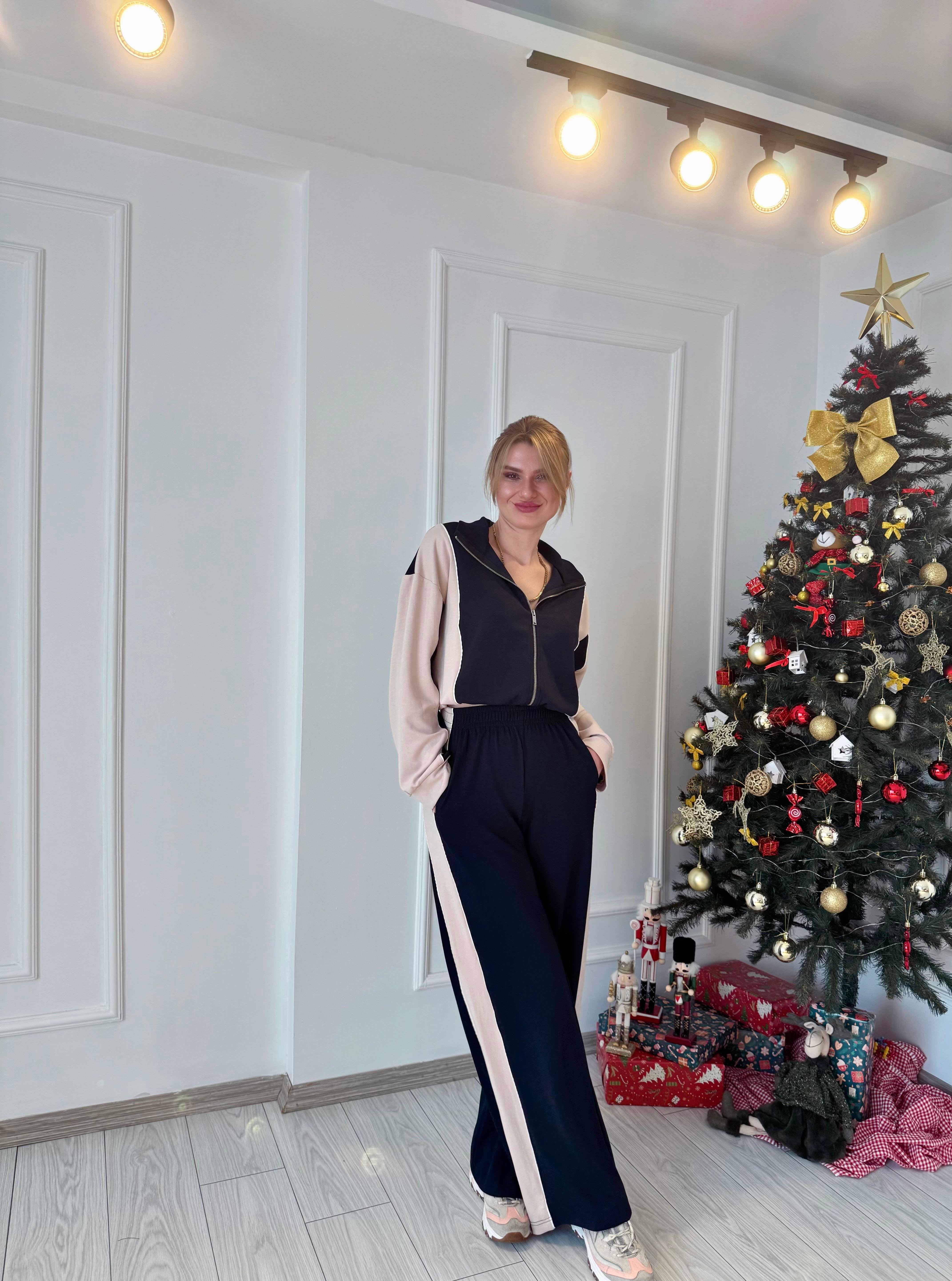 TAKIMLacivert Bej Biyeli Marka Model Modal Takım