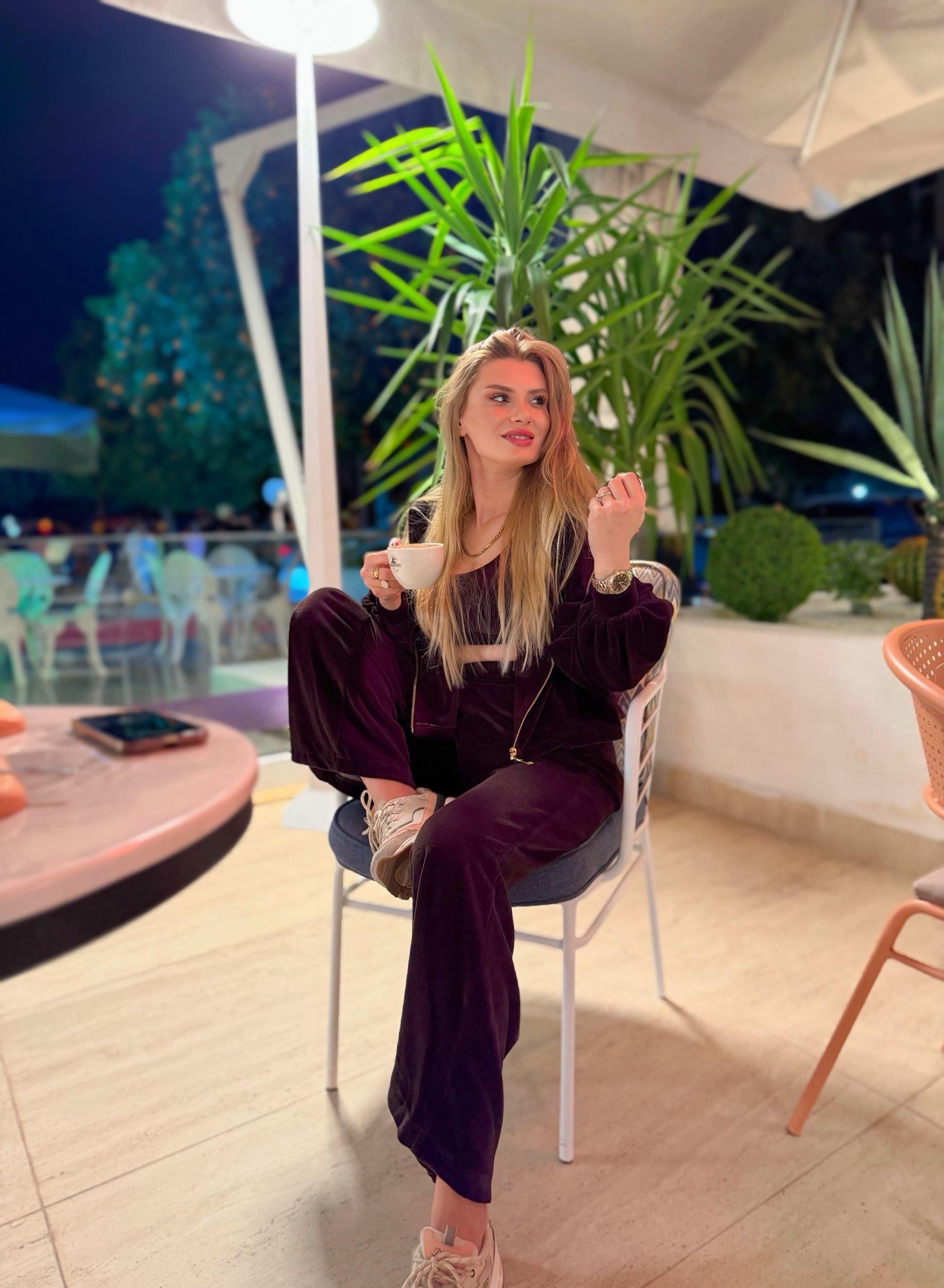 TAKIMPremium Seri Kahve Kadife Üçlü Takım