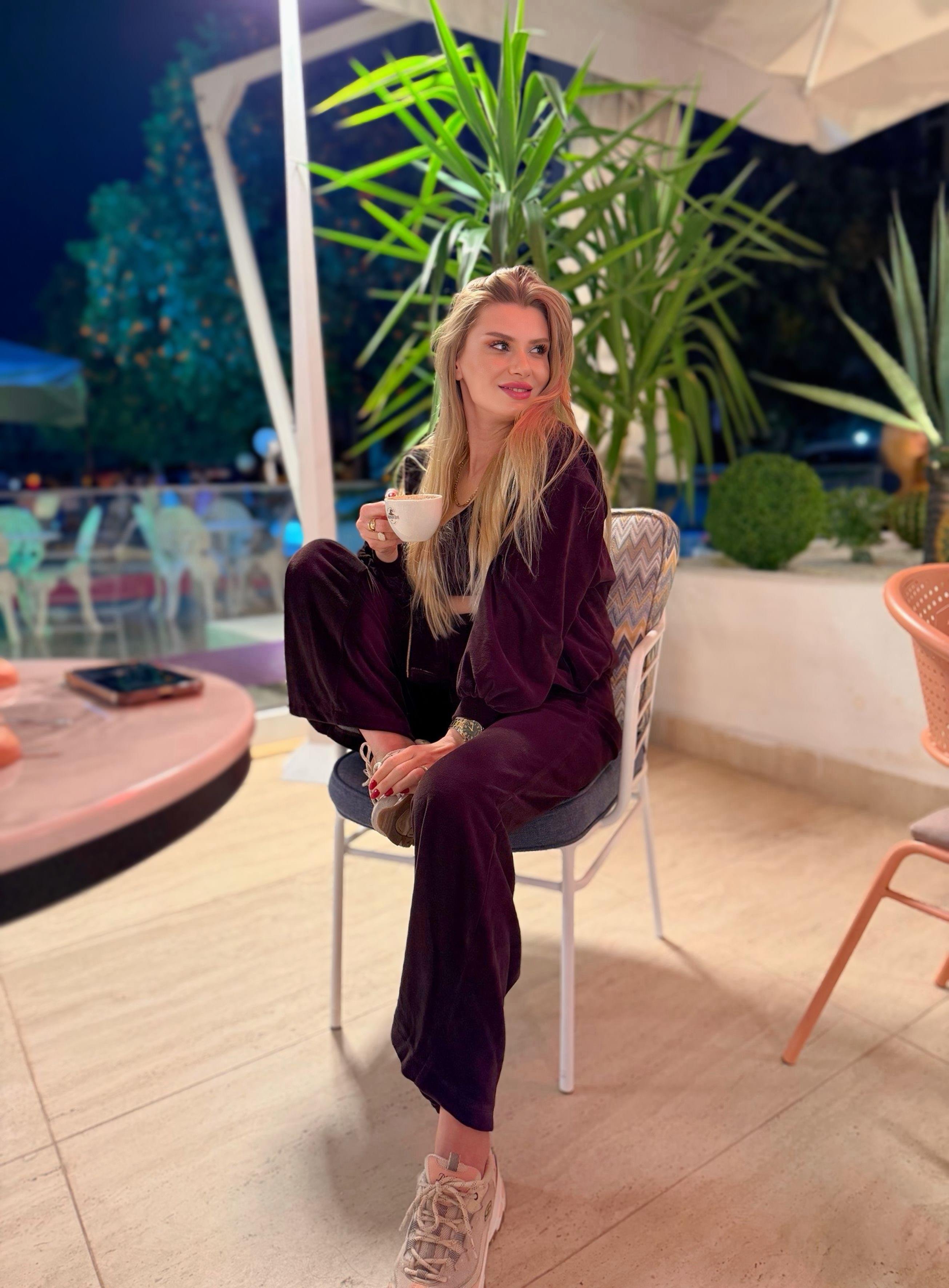 TAKIMPremium Seri Kahve Kadife Üçlü Takım