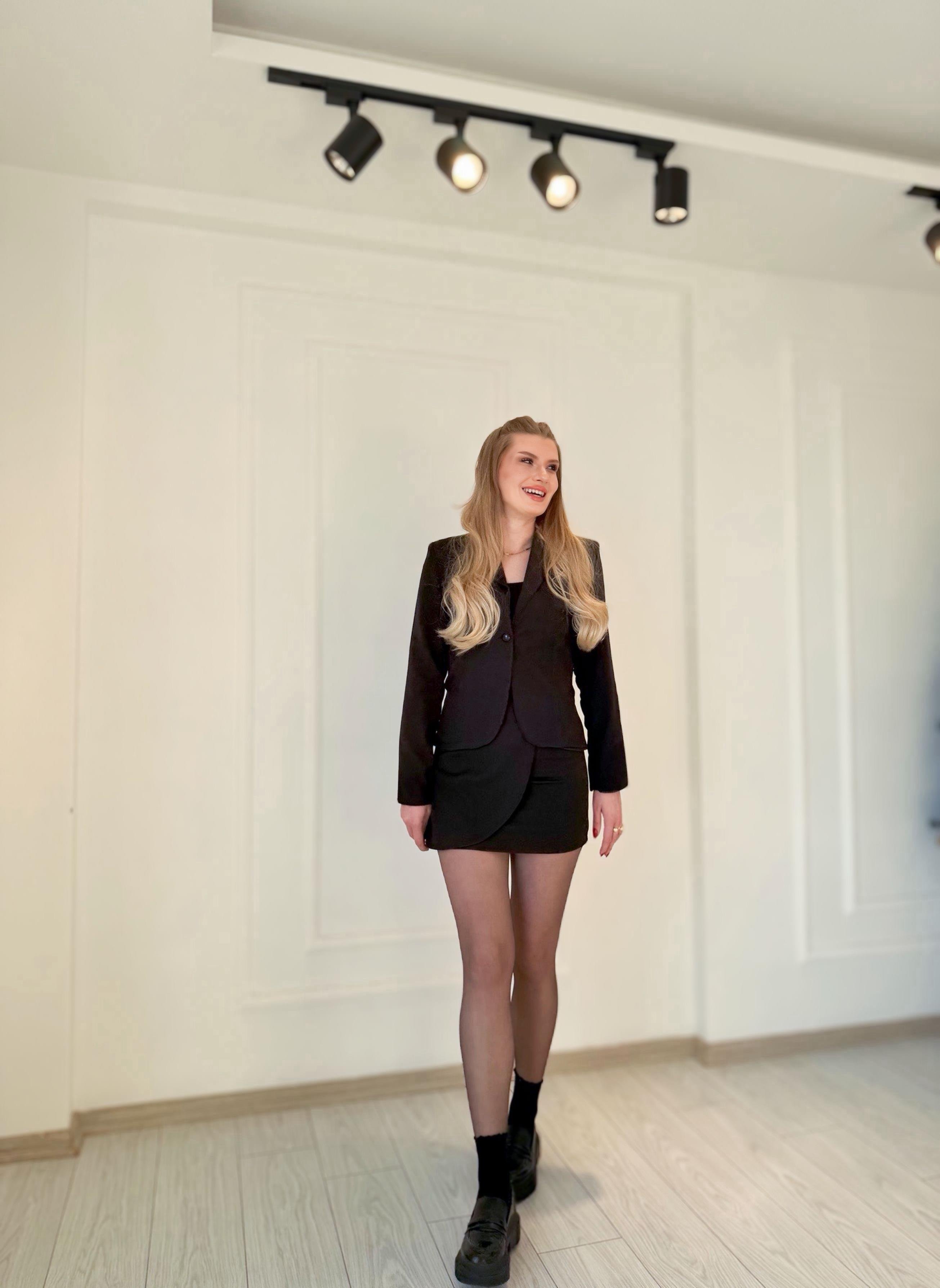 TAKIMRoselle Blazer Etek Takım - Siyah