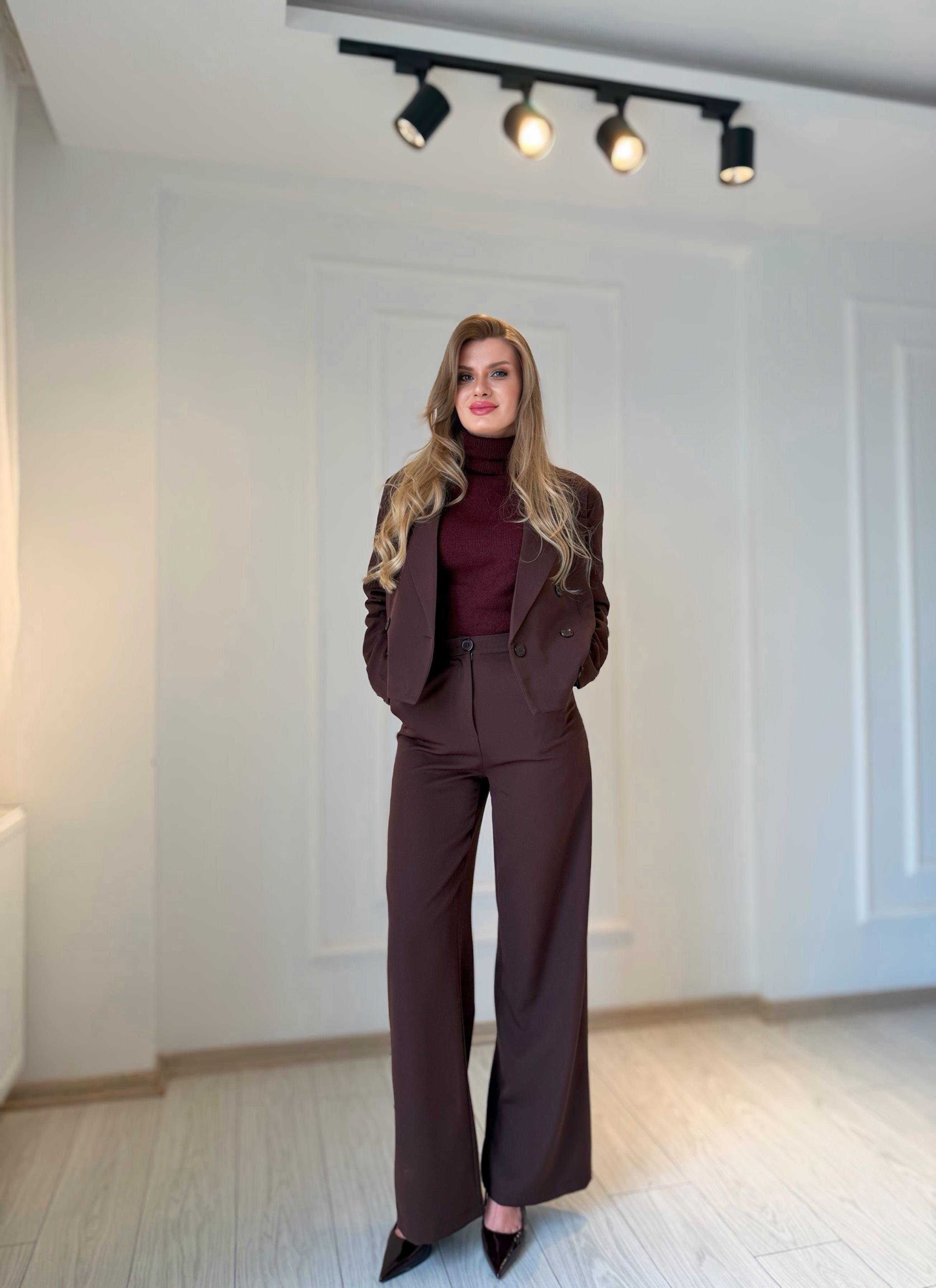 TAKIMValerio Blazer Ceket Takım - Acı Kahve