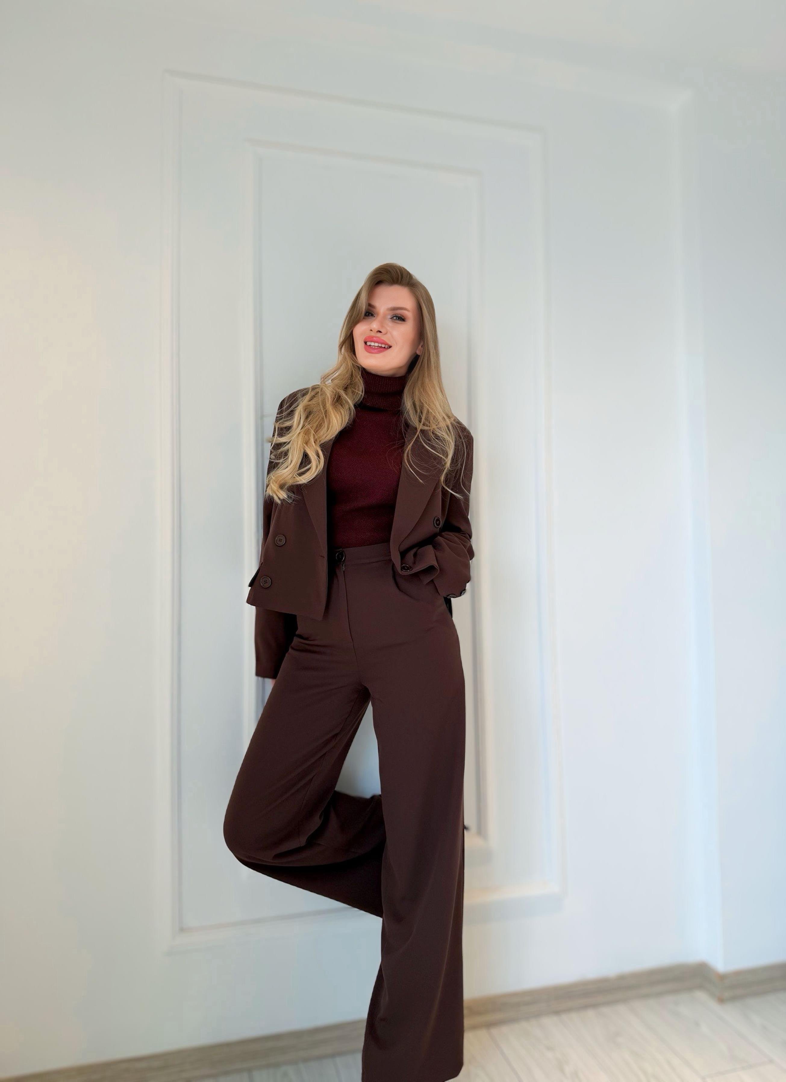 TAKIMValerio Blazer Ceket Takım - Acı Kahve