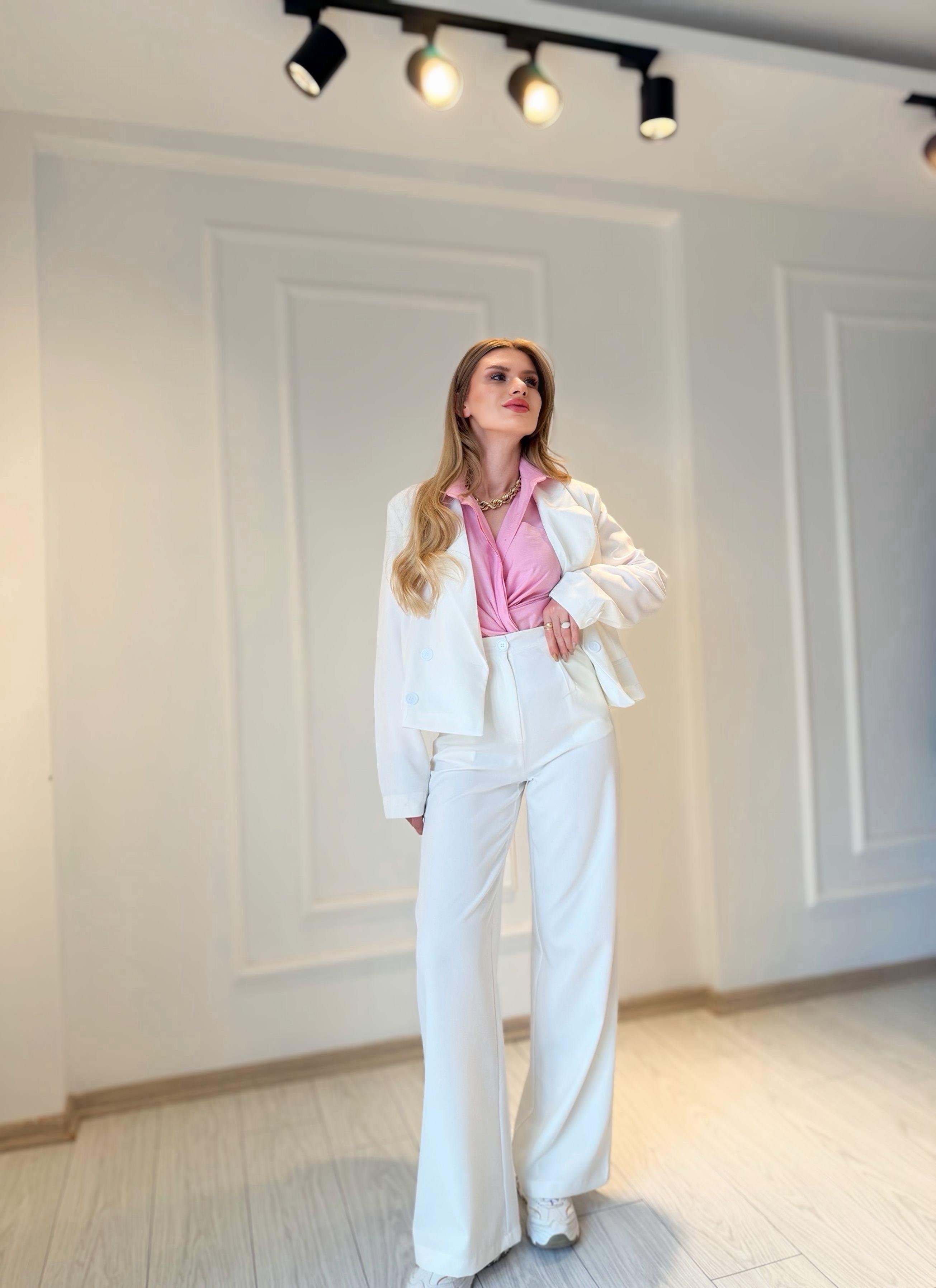 TAKIMValerio Blazer Ceket Takım - Ekru