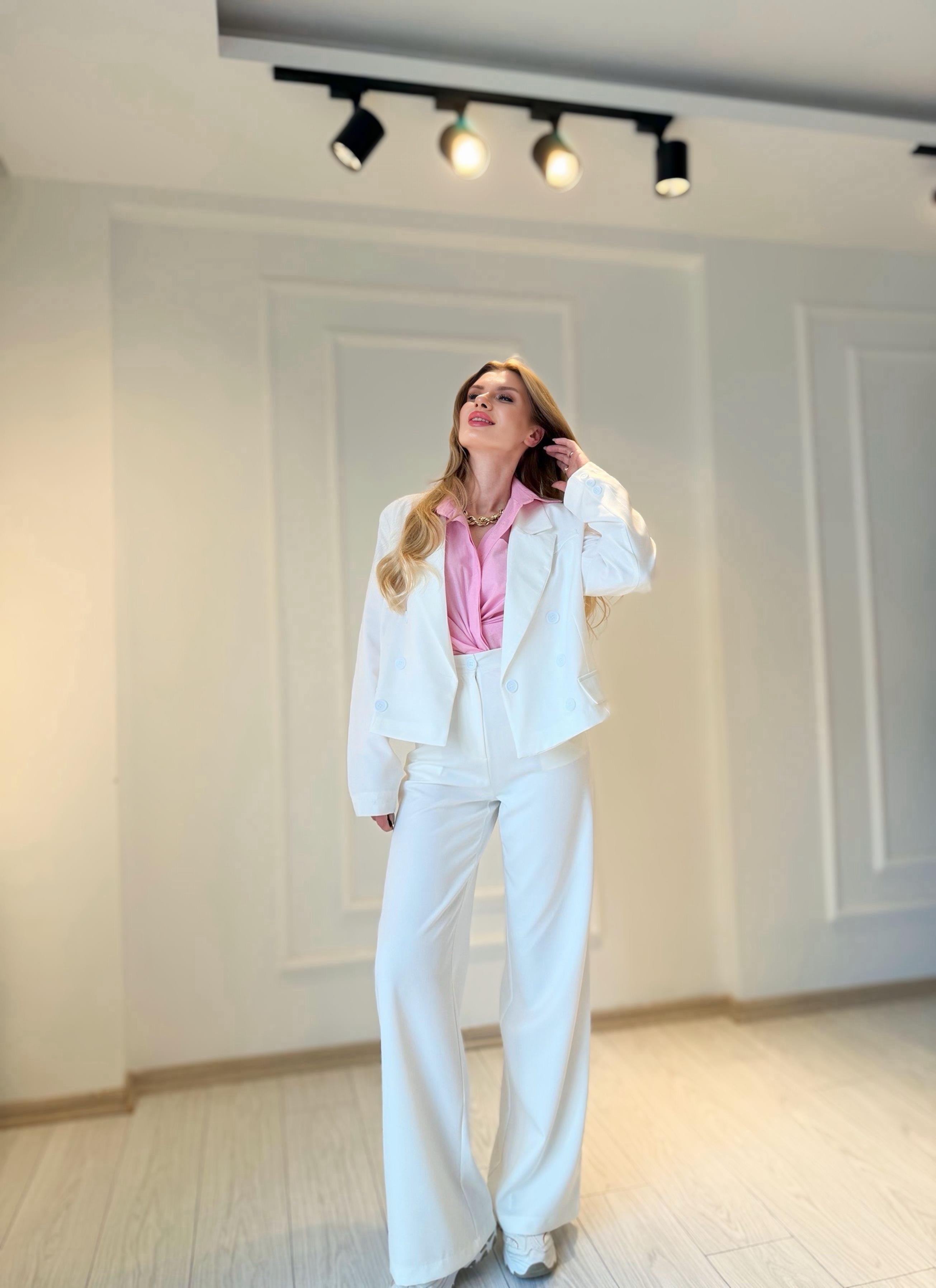 TAKIMValerio Blazer Ceket Takım - Ekru