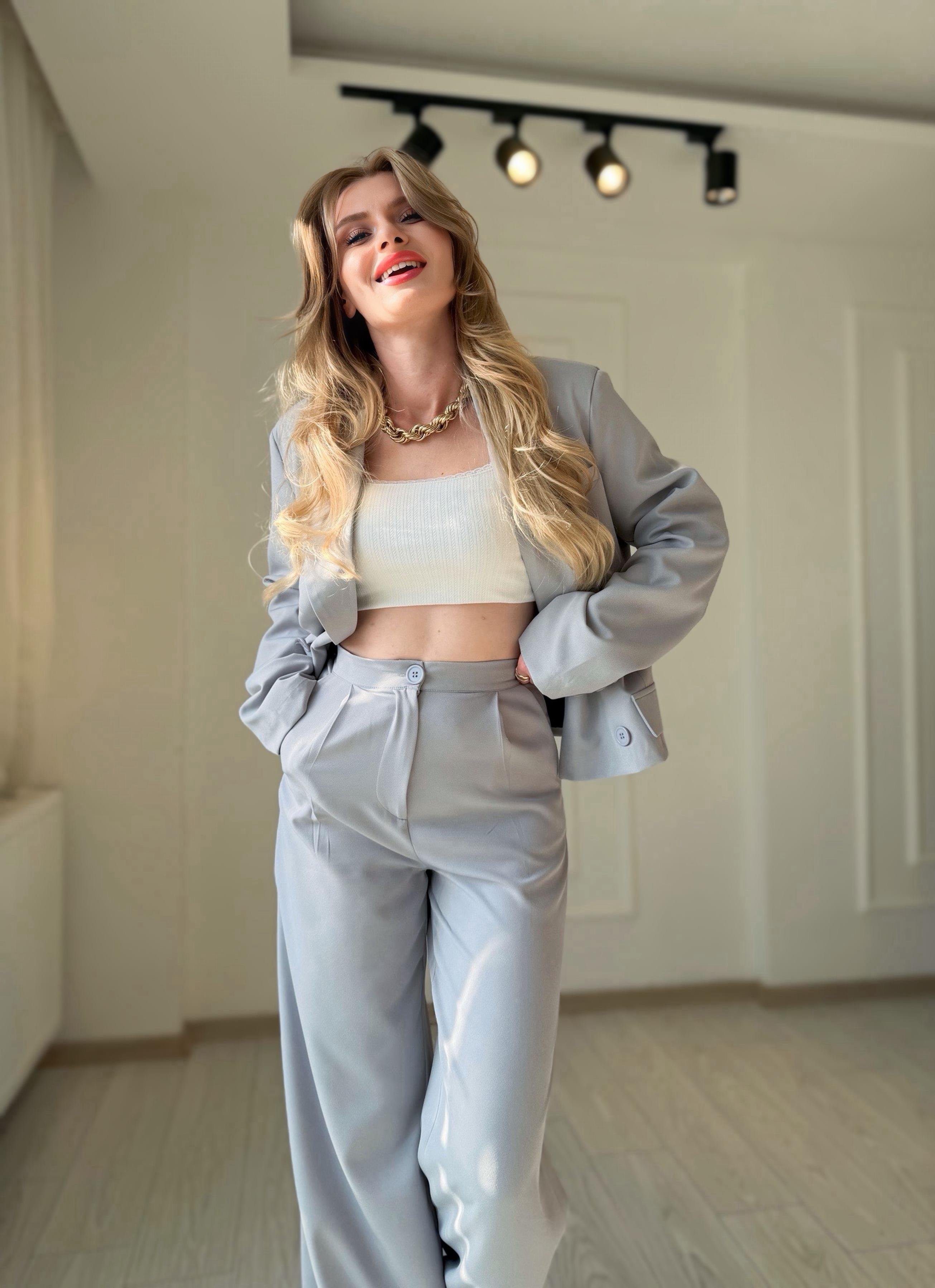 TAKIMValerio Blazer Ceket Takım - Gri