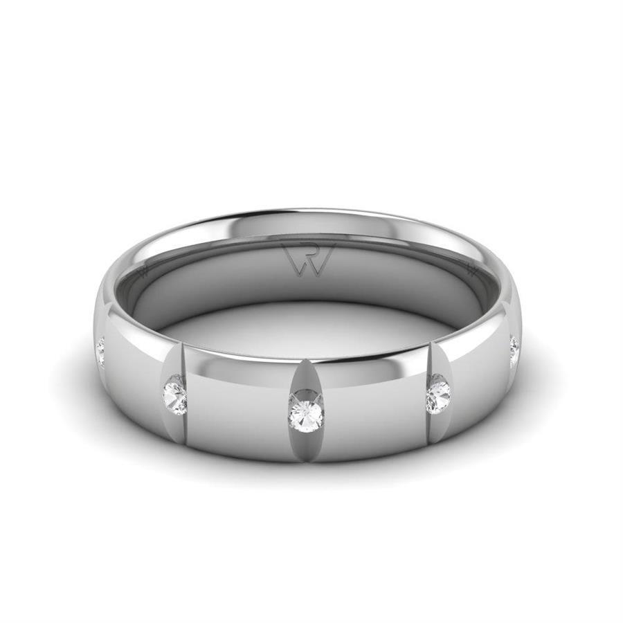 Damen-Eheringe aus Platin-DevotionShine-Kristall von Swarovski