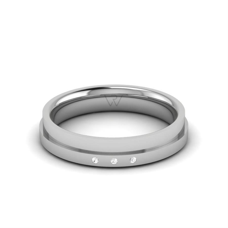 Platin-Paar-Eheringe Devotedream Swarovski-Kristall