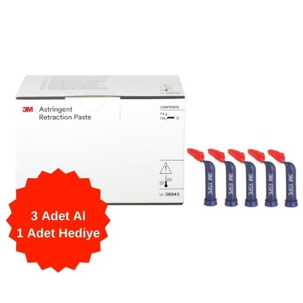 3M Astringent Paste Hemostatik Retraksiyon Pastası - 25 lik 3+1 KAMPANYA